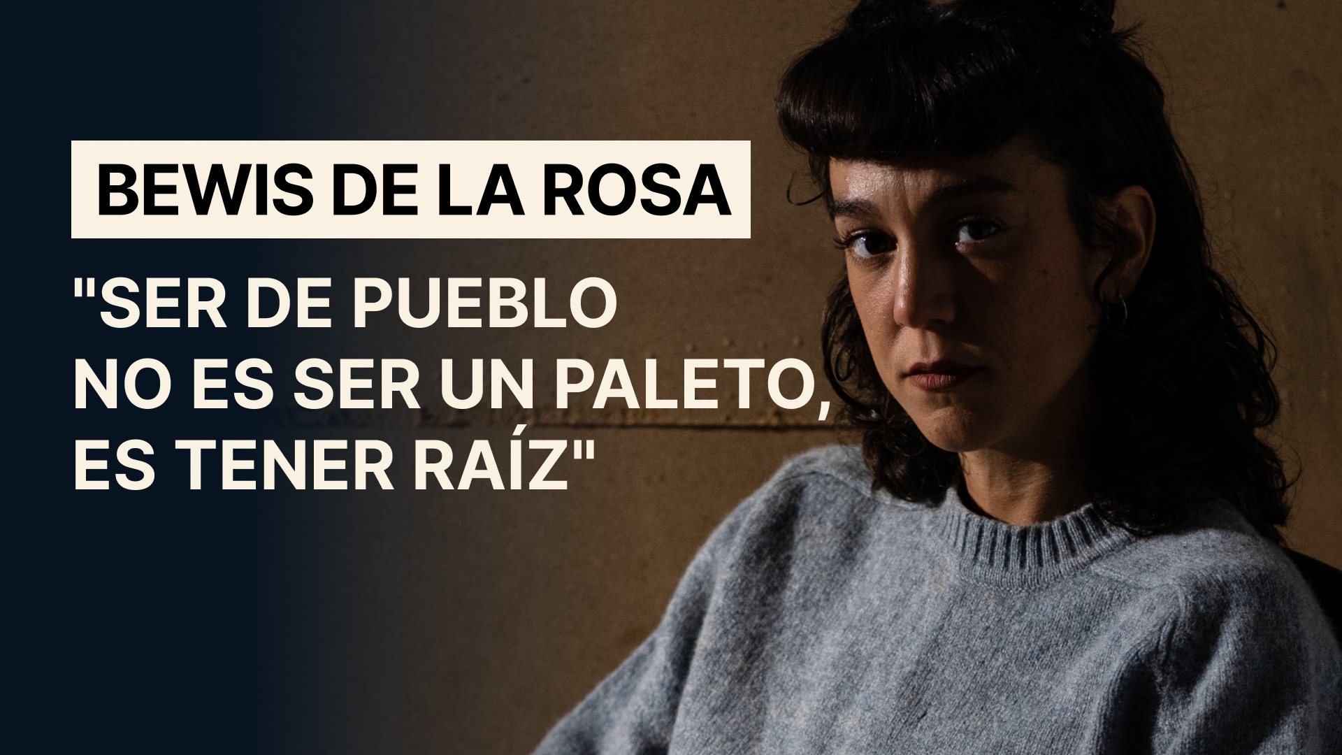 Bewis de la Rosa: "Hay una rama cultureta que pretende llegar al pueblo y salvarlo"