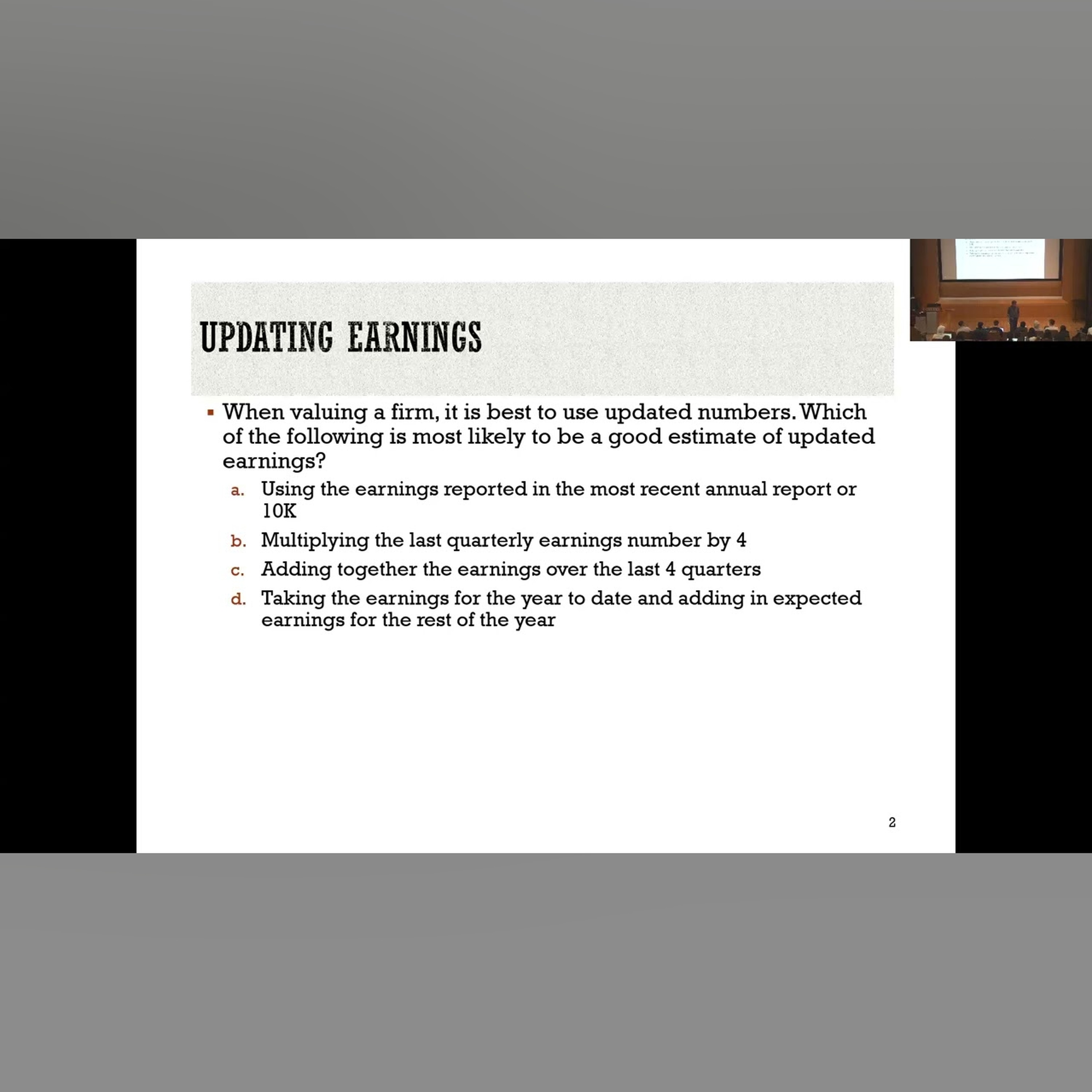 Session 8: Cost of capital closure + First steps on cash flows