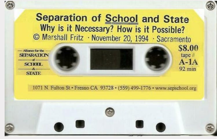 Separation of School and State - Why is it necessary? How is it possible?