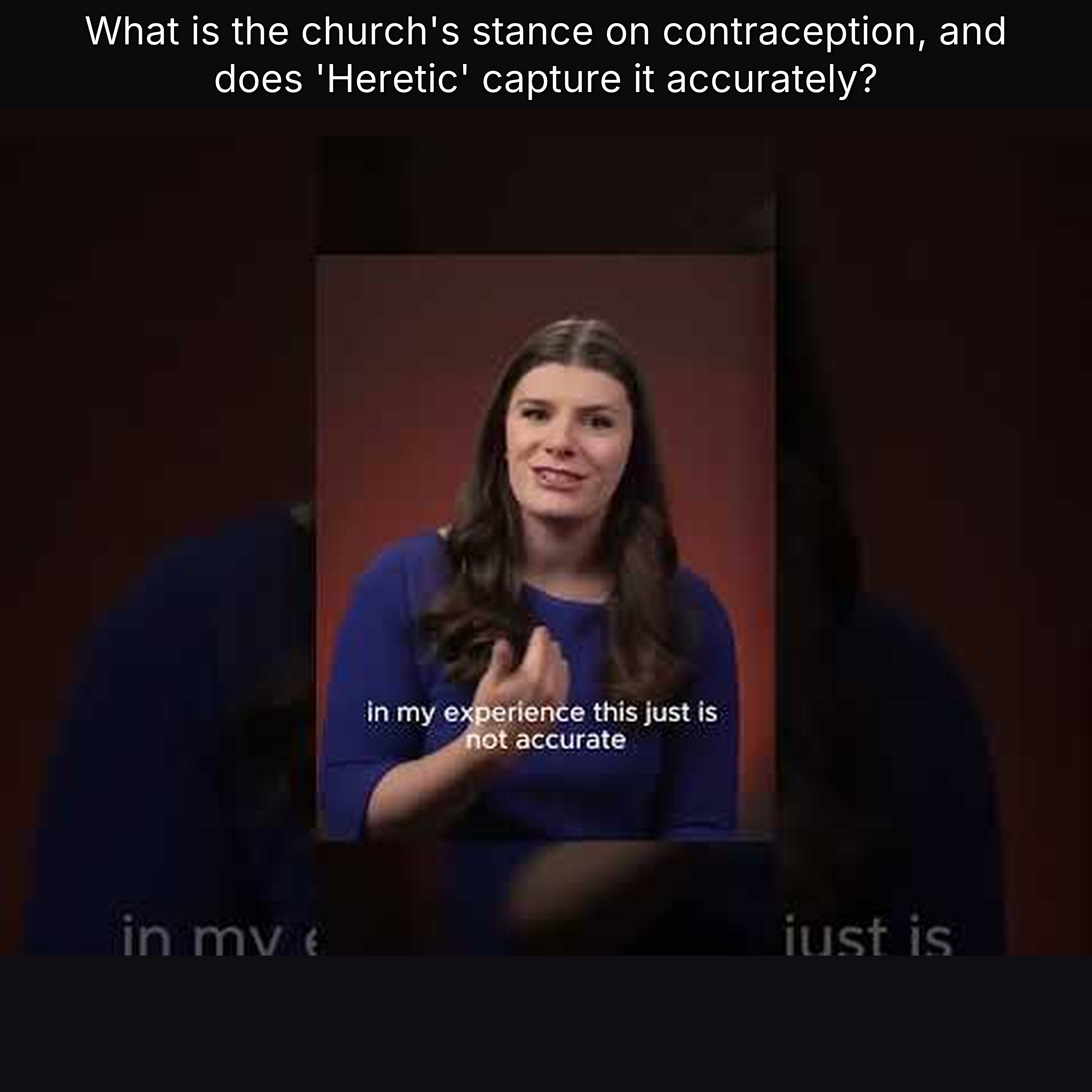 What is the church's stance on contraception, and does 'Heretic' capture it accurately? episode artwork