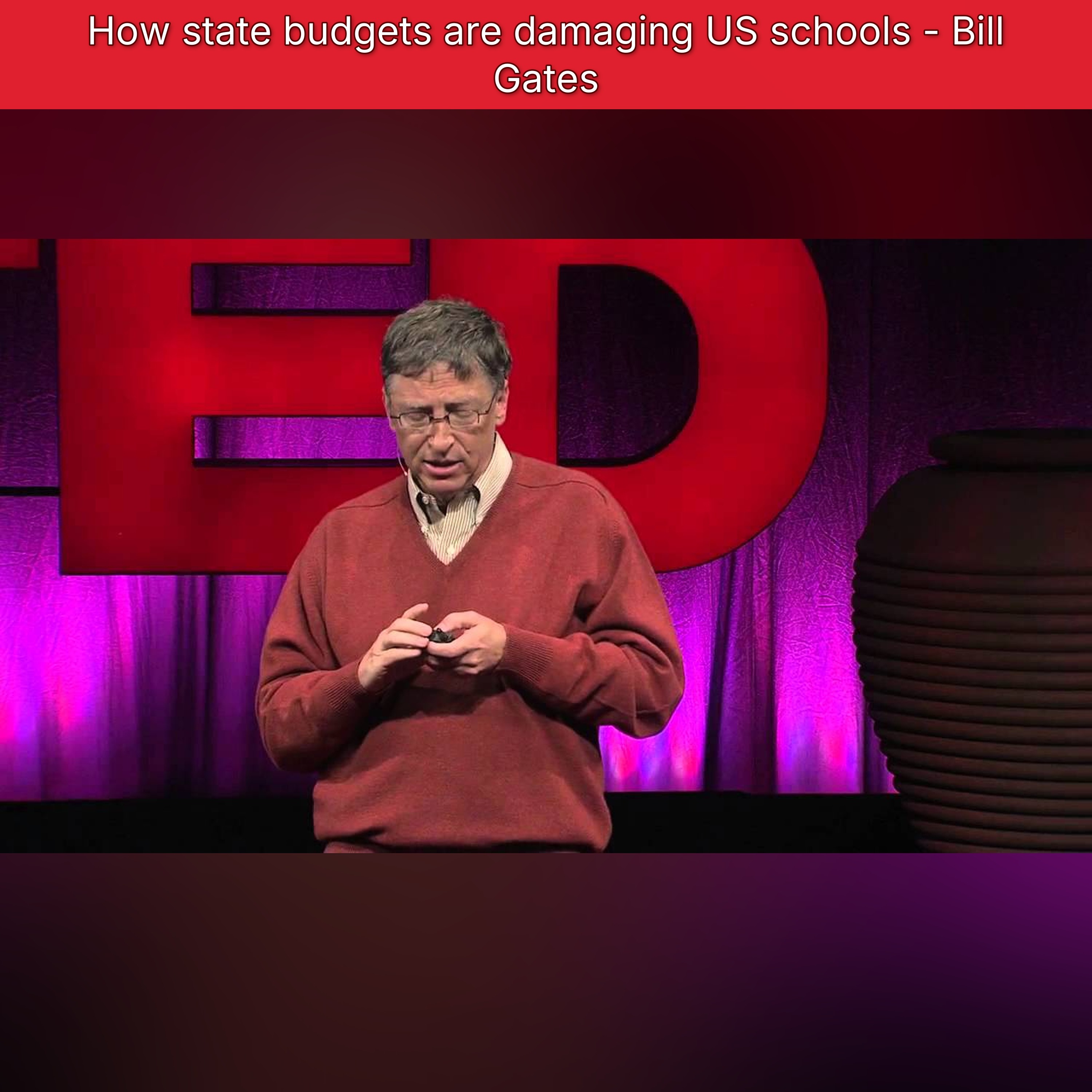 How state budgets are damaging US schools - Bill Gates episode artwork