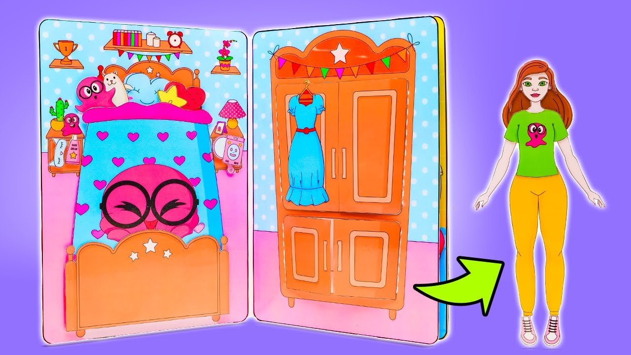 Paper Doll DREAM House! Building a Miniature Mansion in an Album