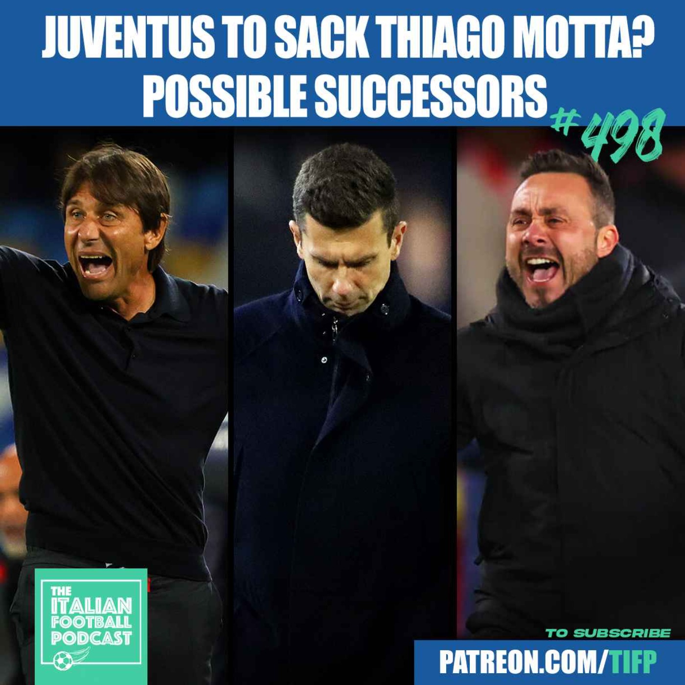 Juventus SACK Thiago Motta? Possible Replacements: Conte, De Zerbi, Gasperini & Mancini