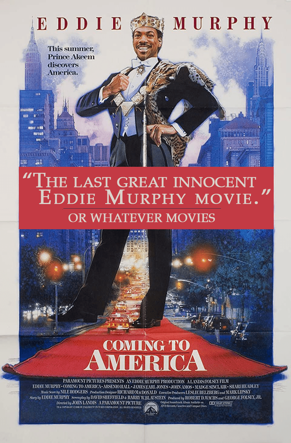 COMING TO AMERICA (1988) | Or Whatever Movies | Episode 65 episode artwork