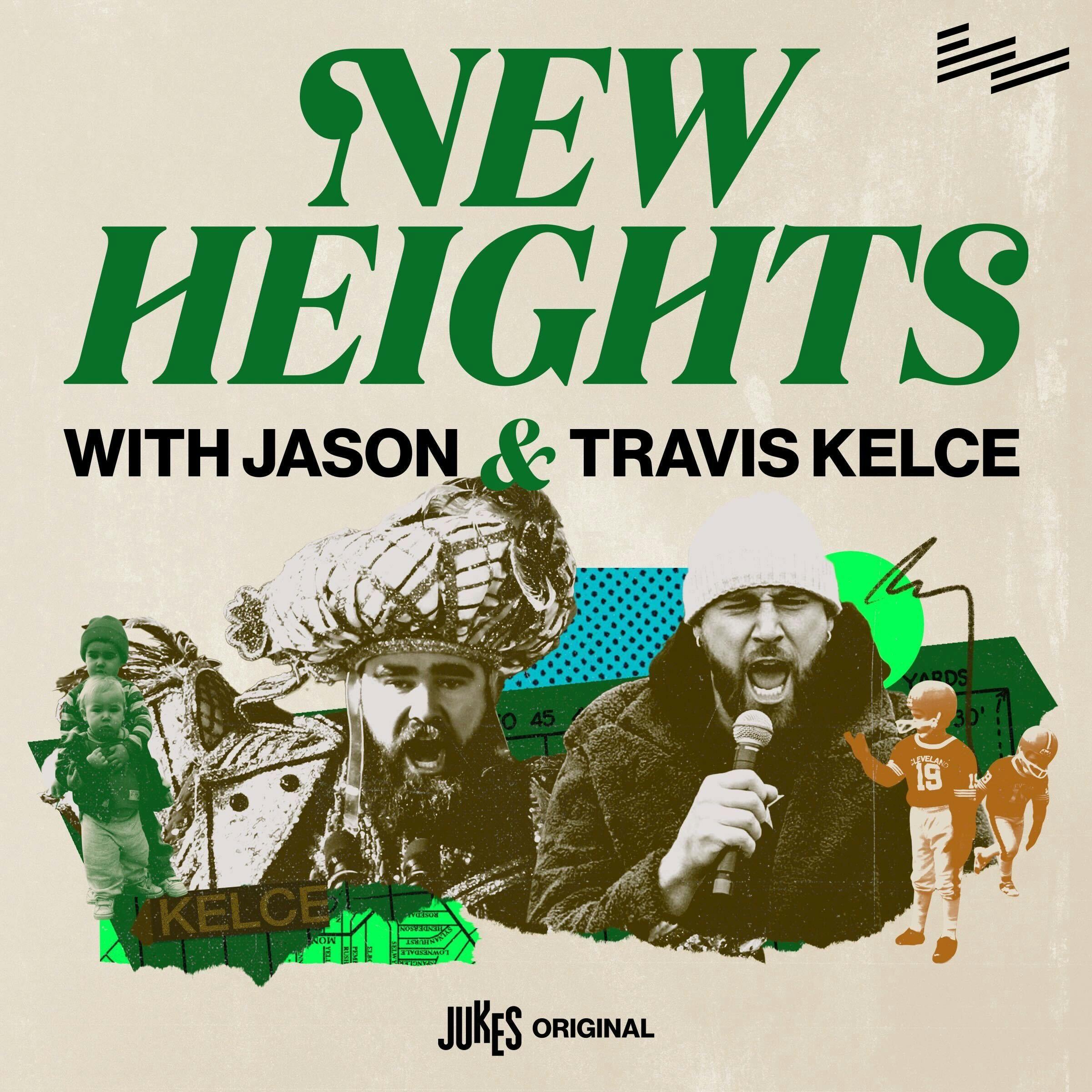 New Heights with Jason and Travis Kelce podcast show image