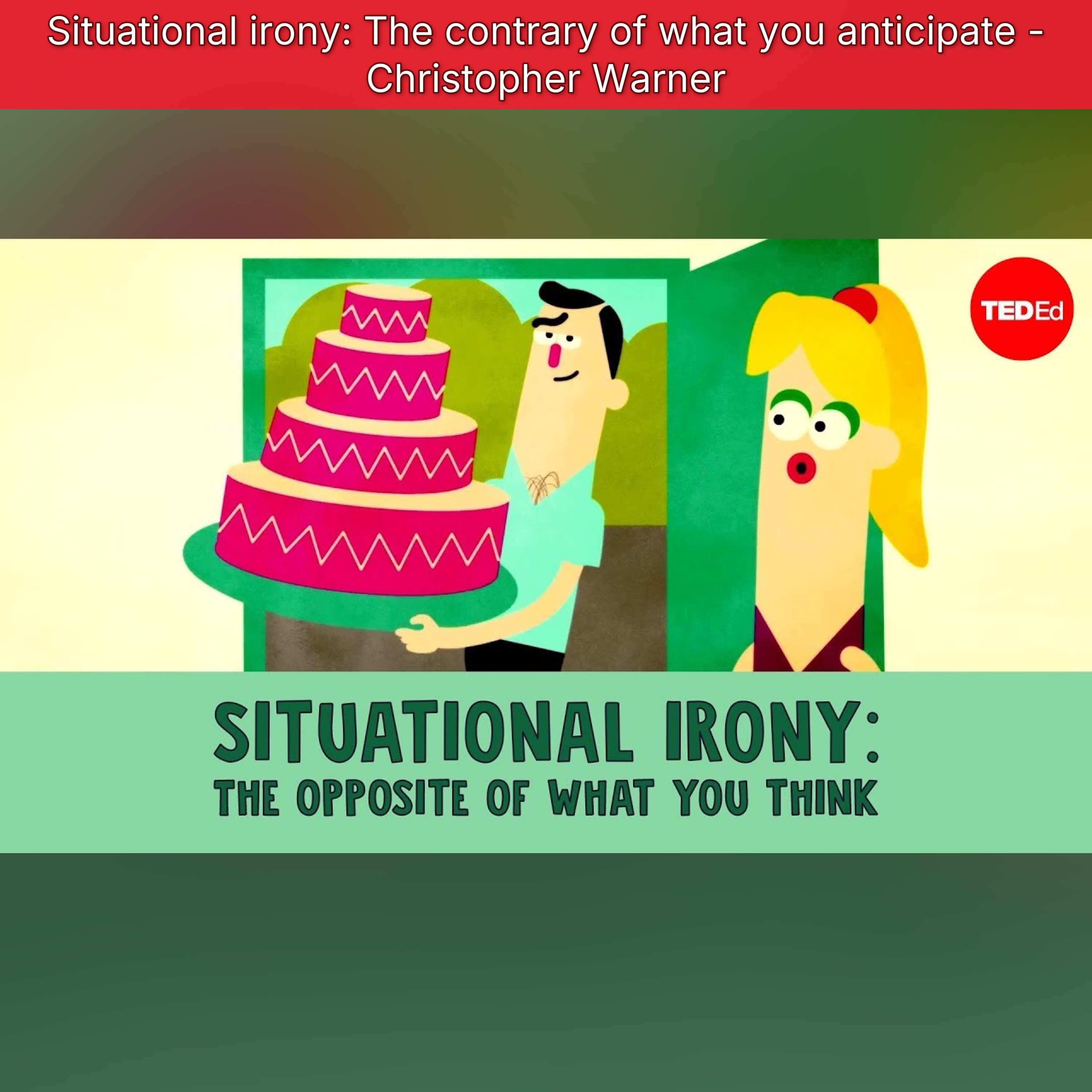 Situational irony: The contrary of what you anticipate - Christopher Warner episode artwork