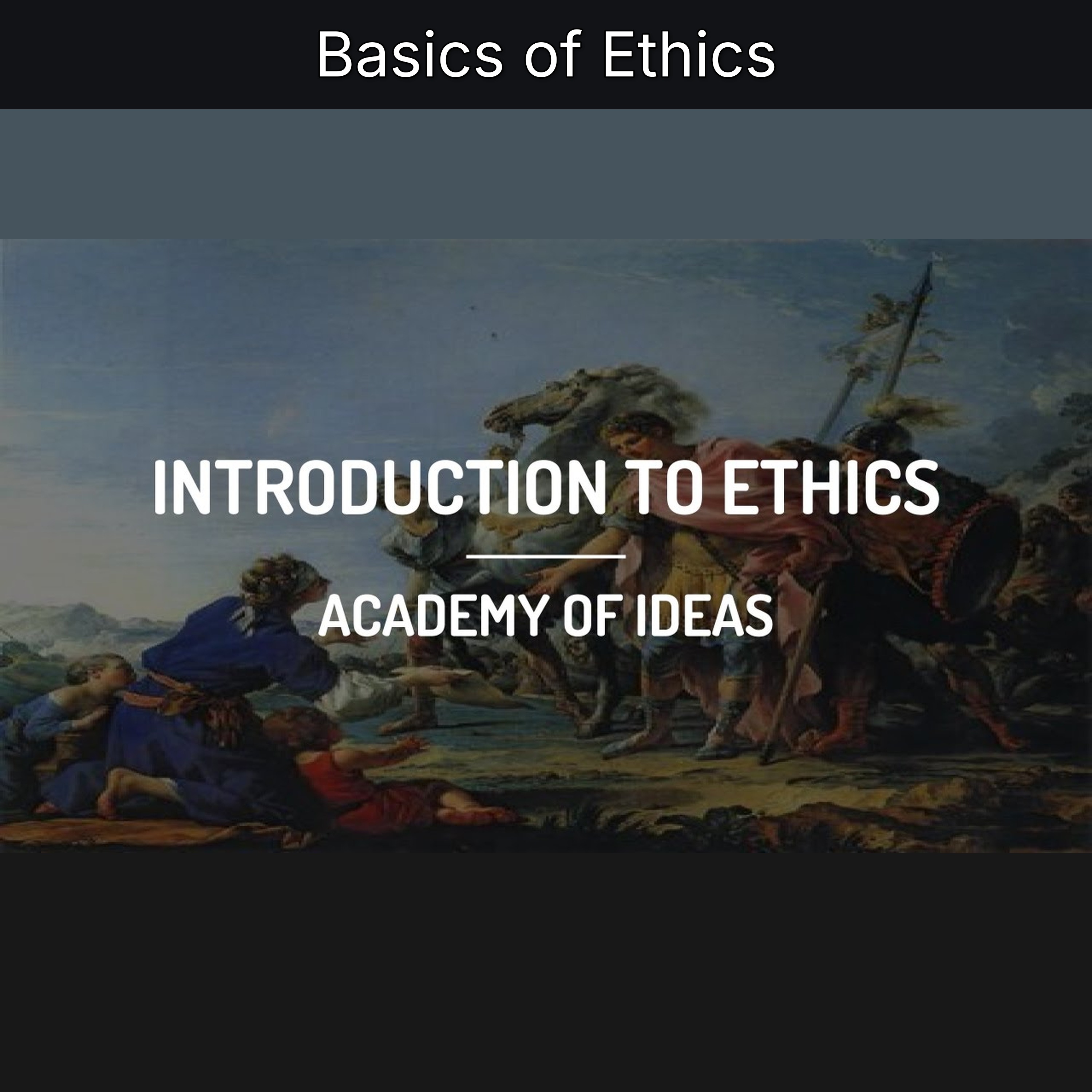 Basics of Ethics episode artwork