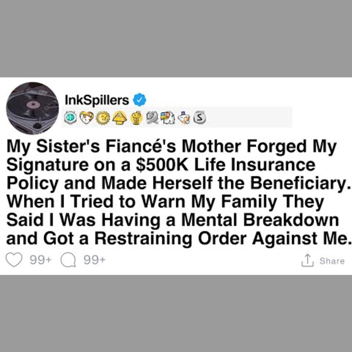 Sister's Fiancé's Mother Forges Signature on $500K Policy