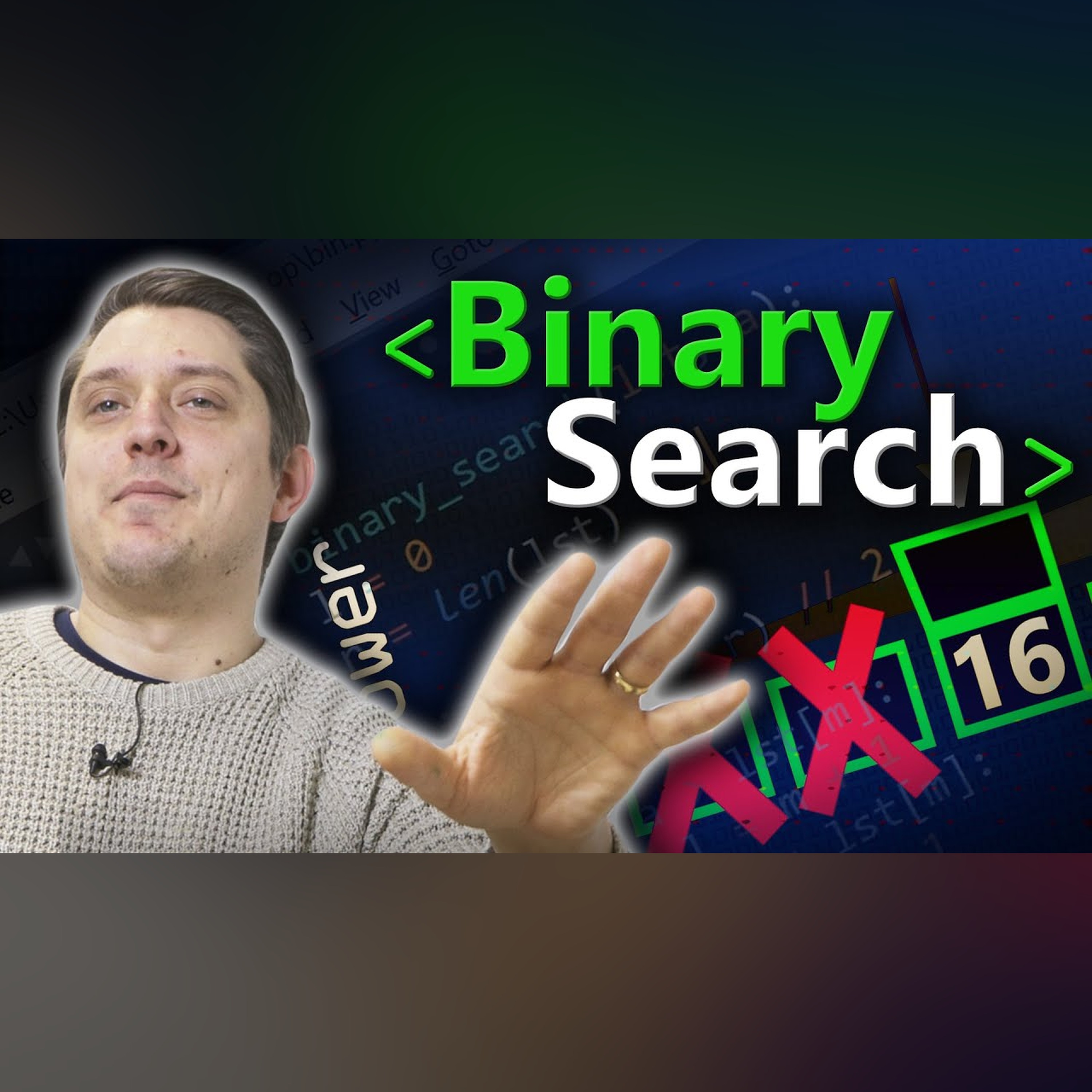 Binary Search Algorithm - Computerphile episode artwork