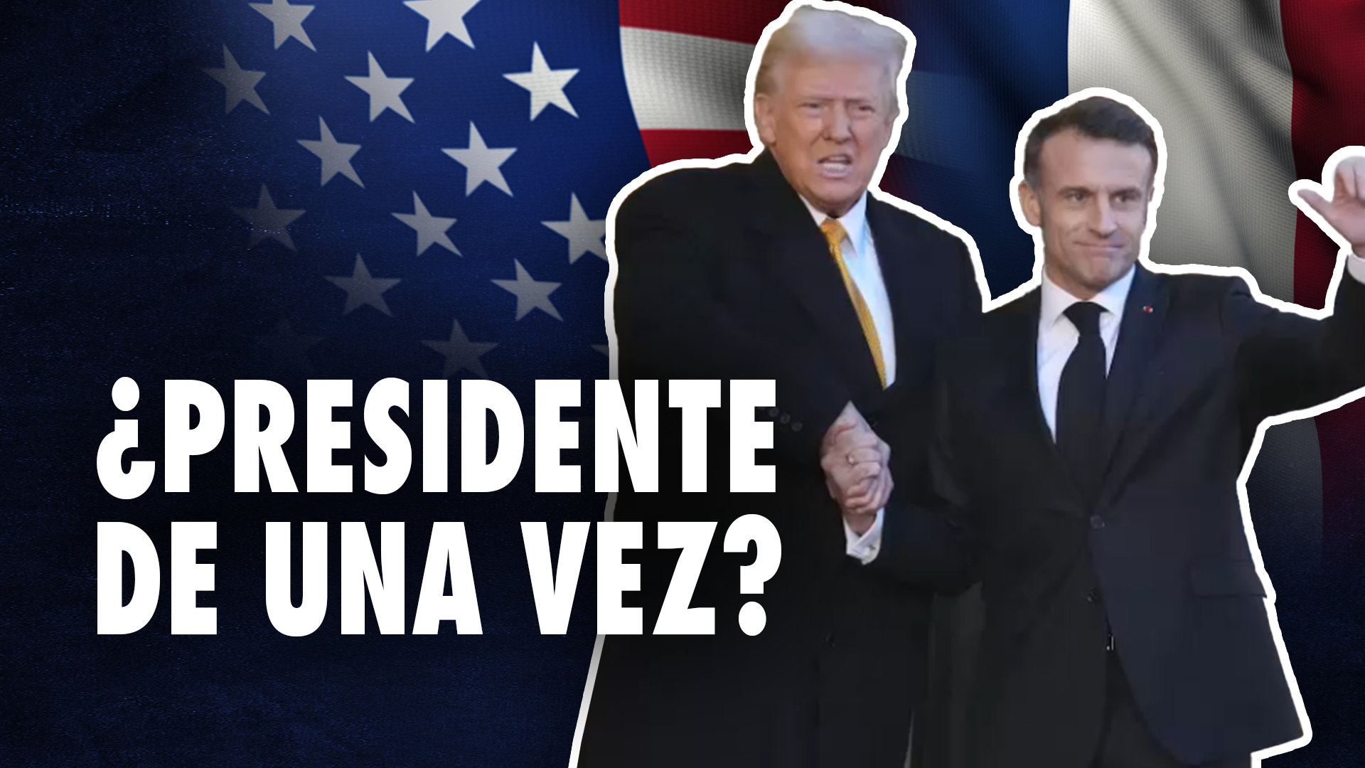 Como “macho alfa” llegó Trump a París