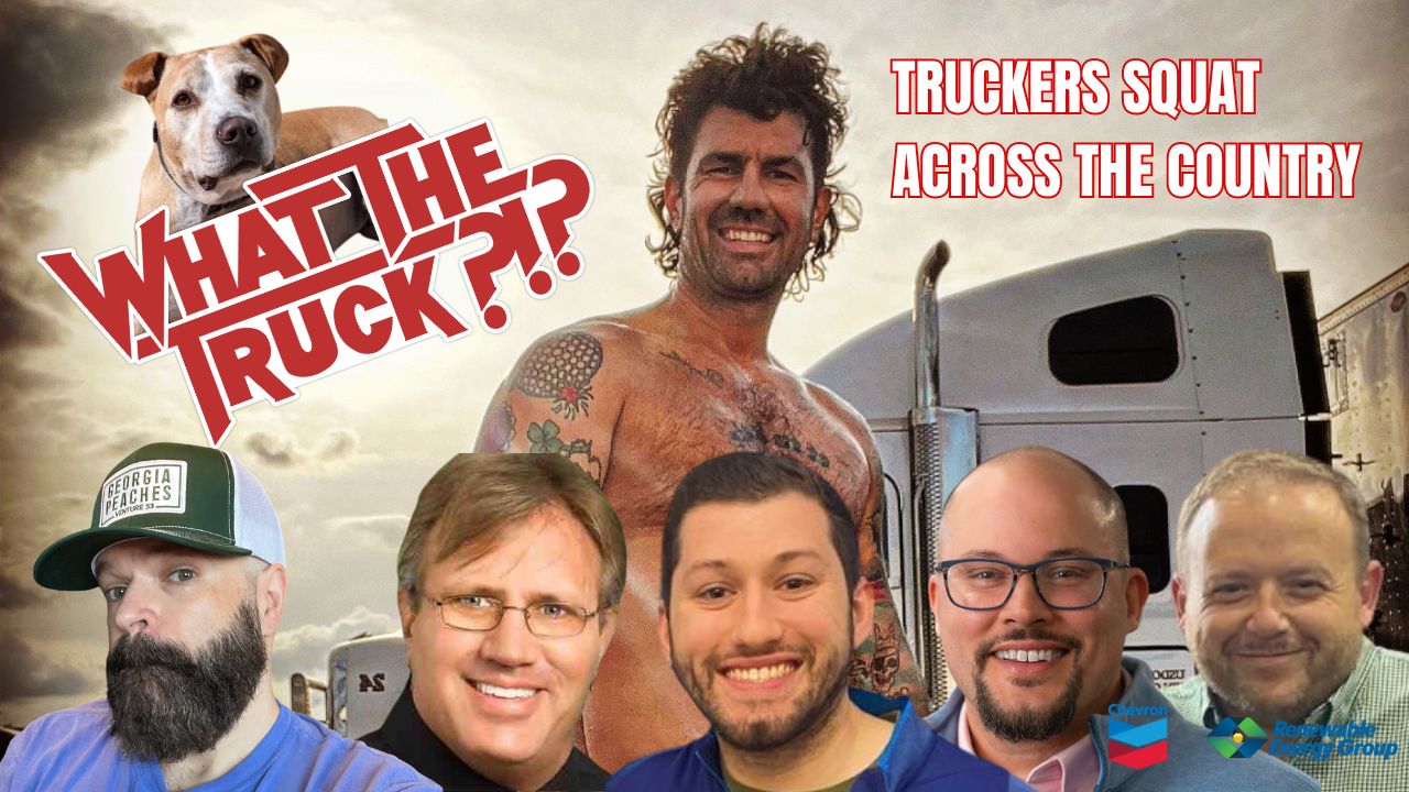 Truckers squat across America; road dogs; and do drivers wear their seat belts?