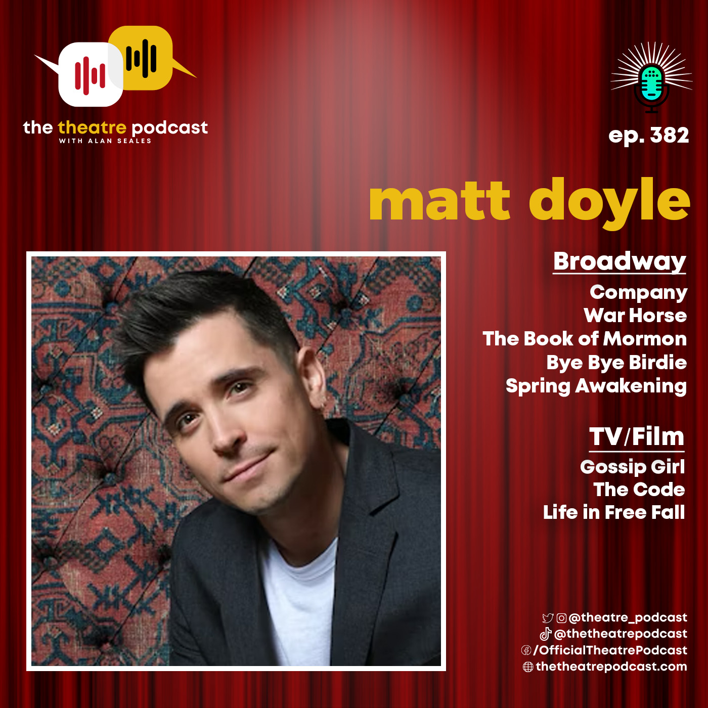 Ep382 - Matt Doyle: Singing Sinatra and Surviving Sondheim