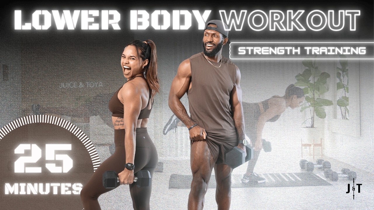 25 Minute Dumbbell Leg Day [Strength Training Workout] episode artwork