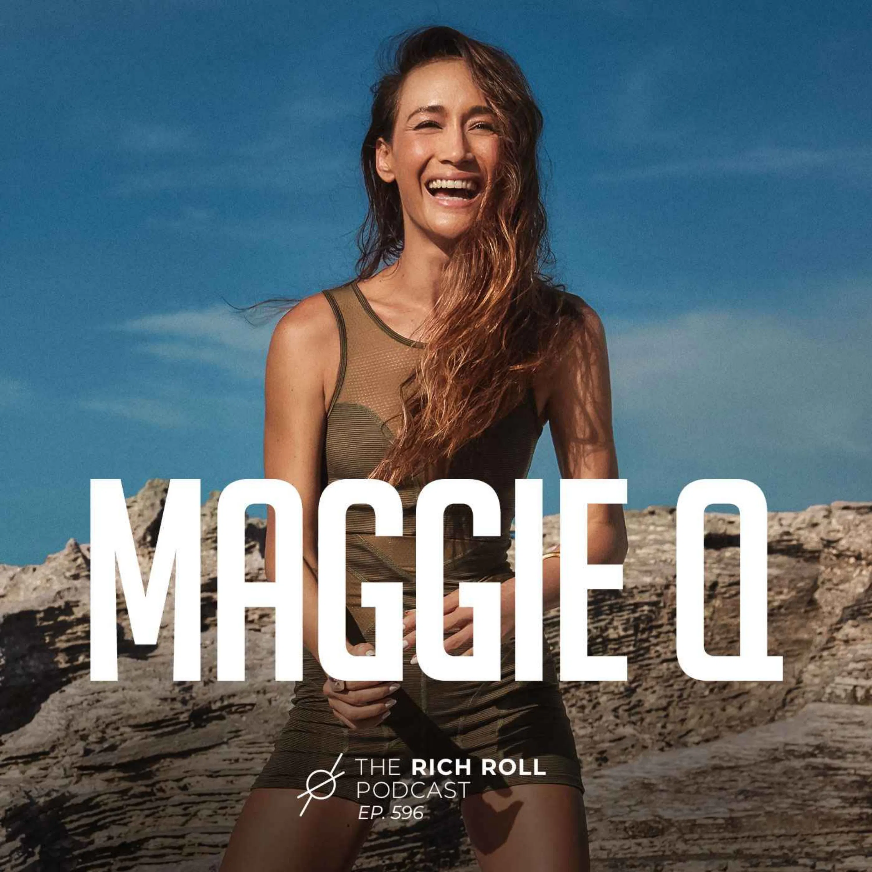Cover art for the episode "Maggie Q Is A Badass" from The Rich Roll Podcast