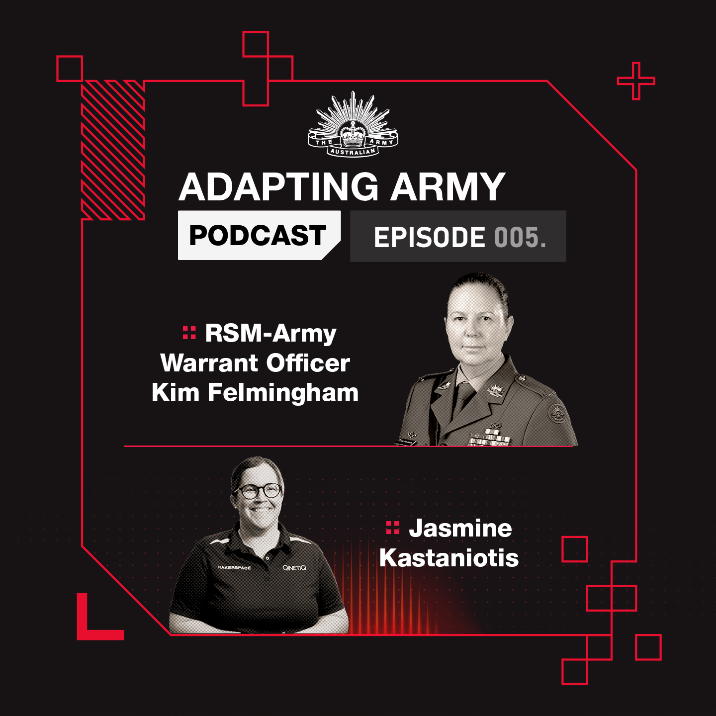 Adapting Army | What is Army's approach to innovation? WO Kim Felmingham, NSC, OAM & Jasmine Kastaniotis episode artwork