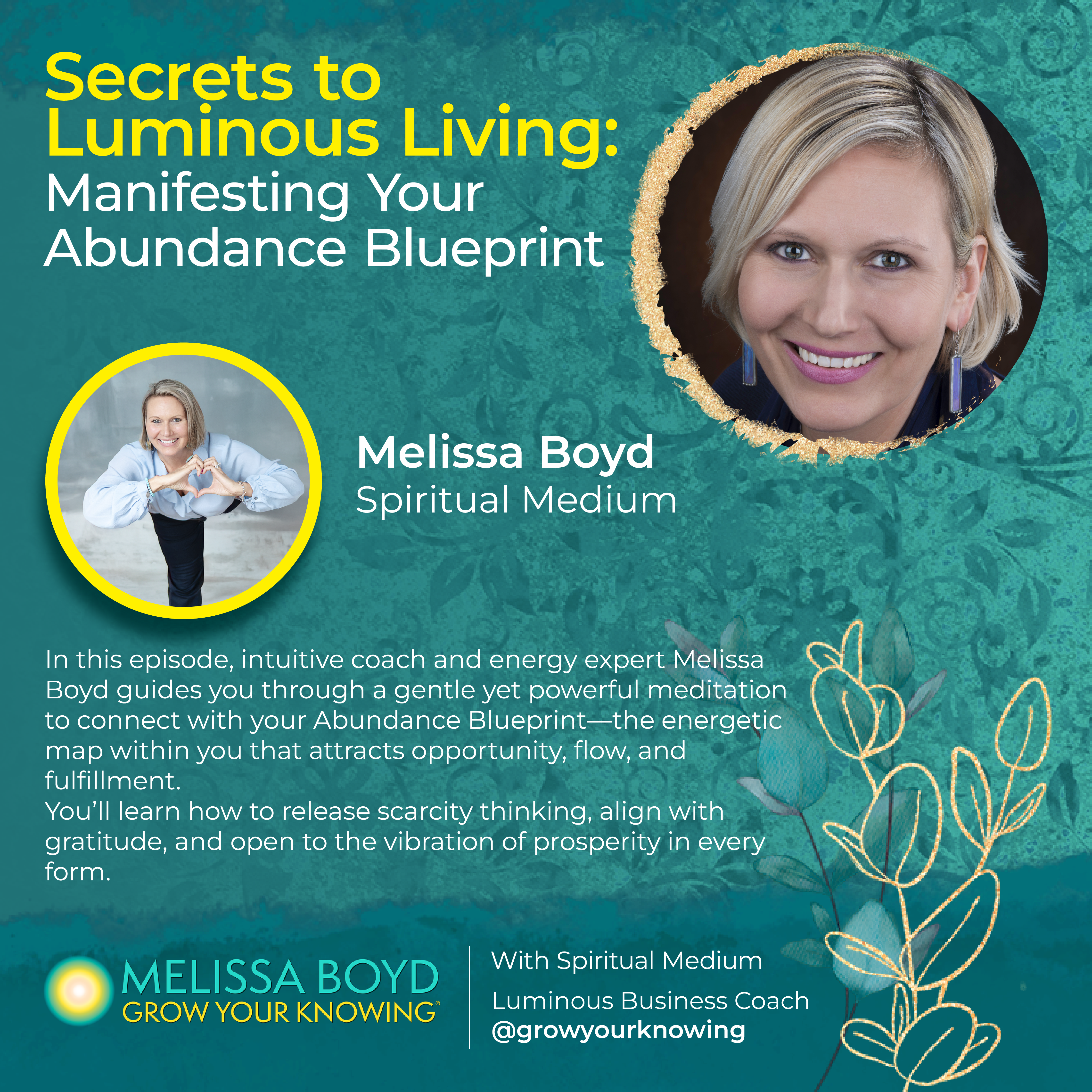 Manifesting Your Abundance Blueprint: A Guided Meditation with Melissa Boyd episode artwork