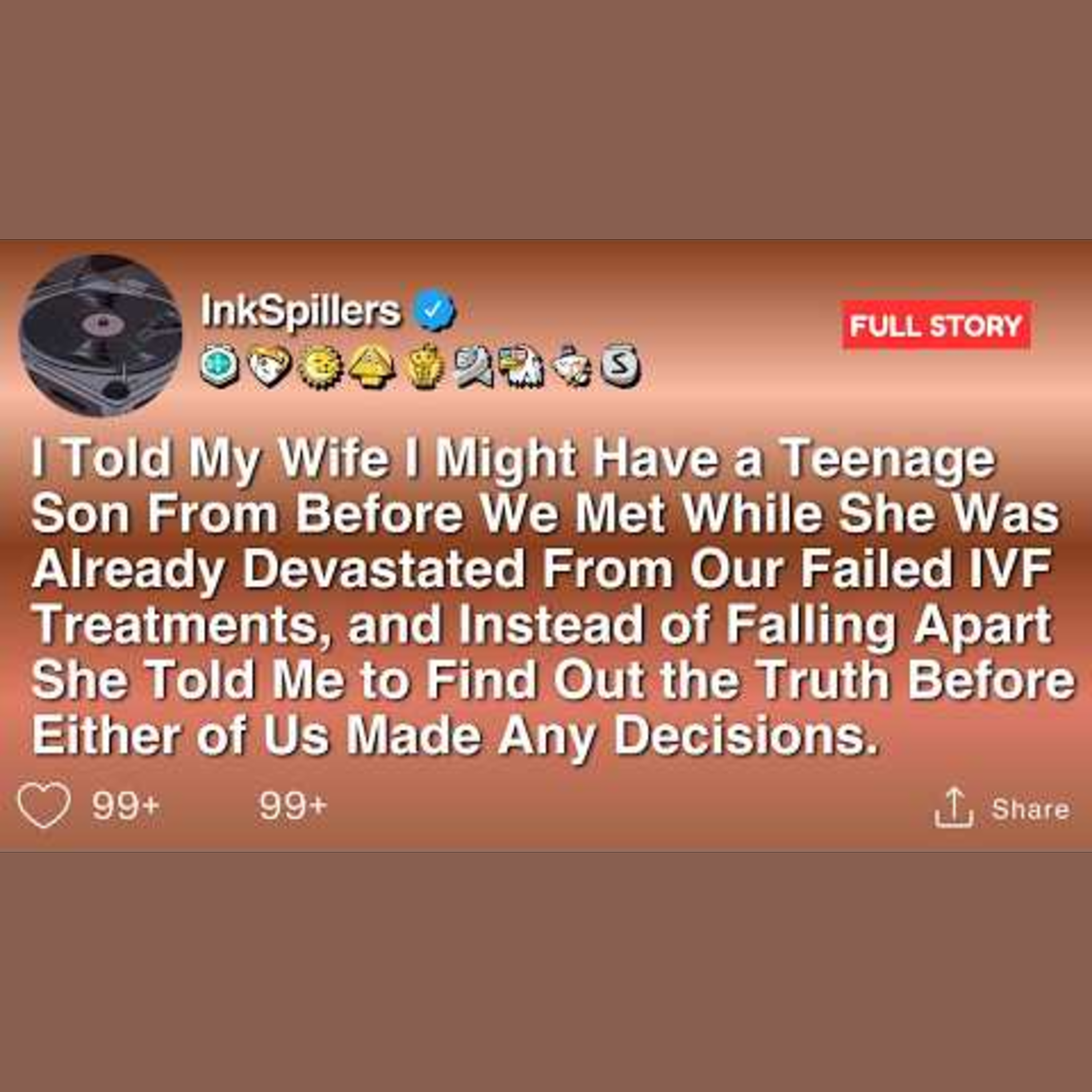 Confessing to My Wife About a Possible Teenage Son