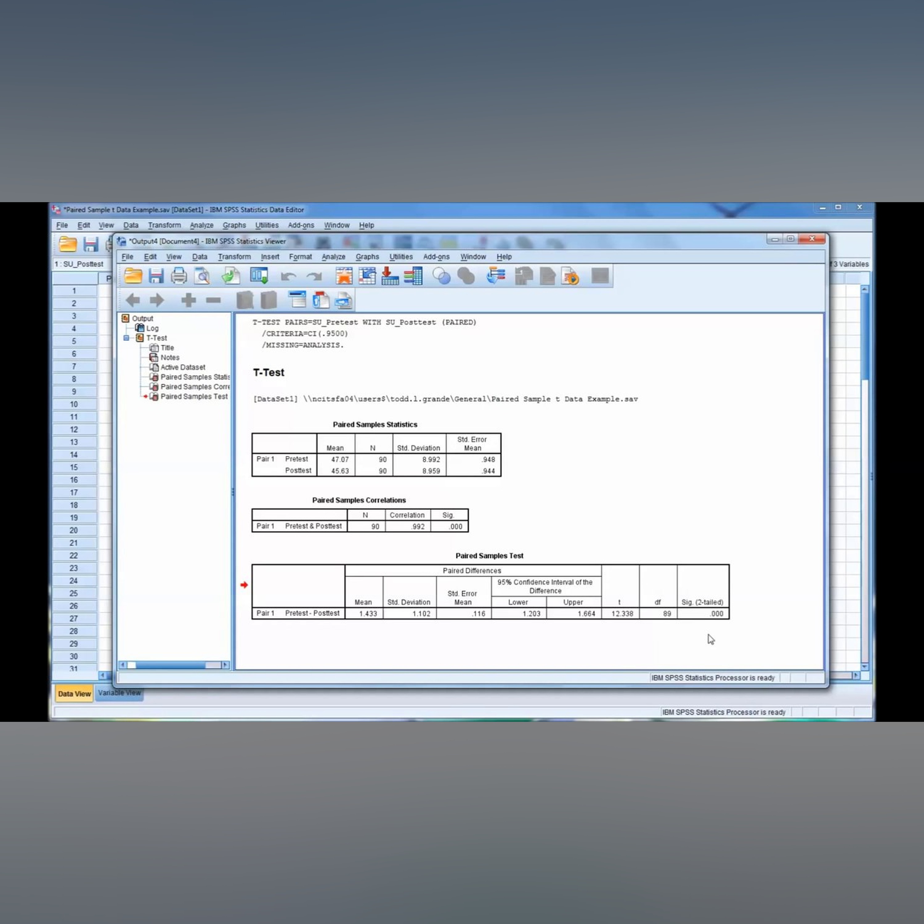 Paired Samples T Test Using SPSS episode artwork