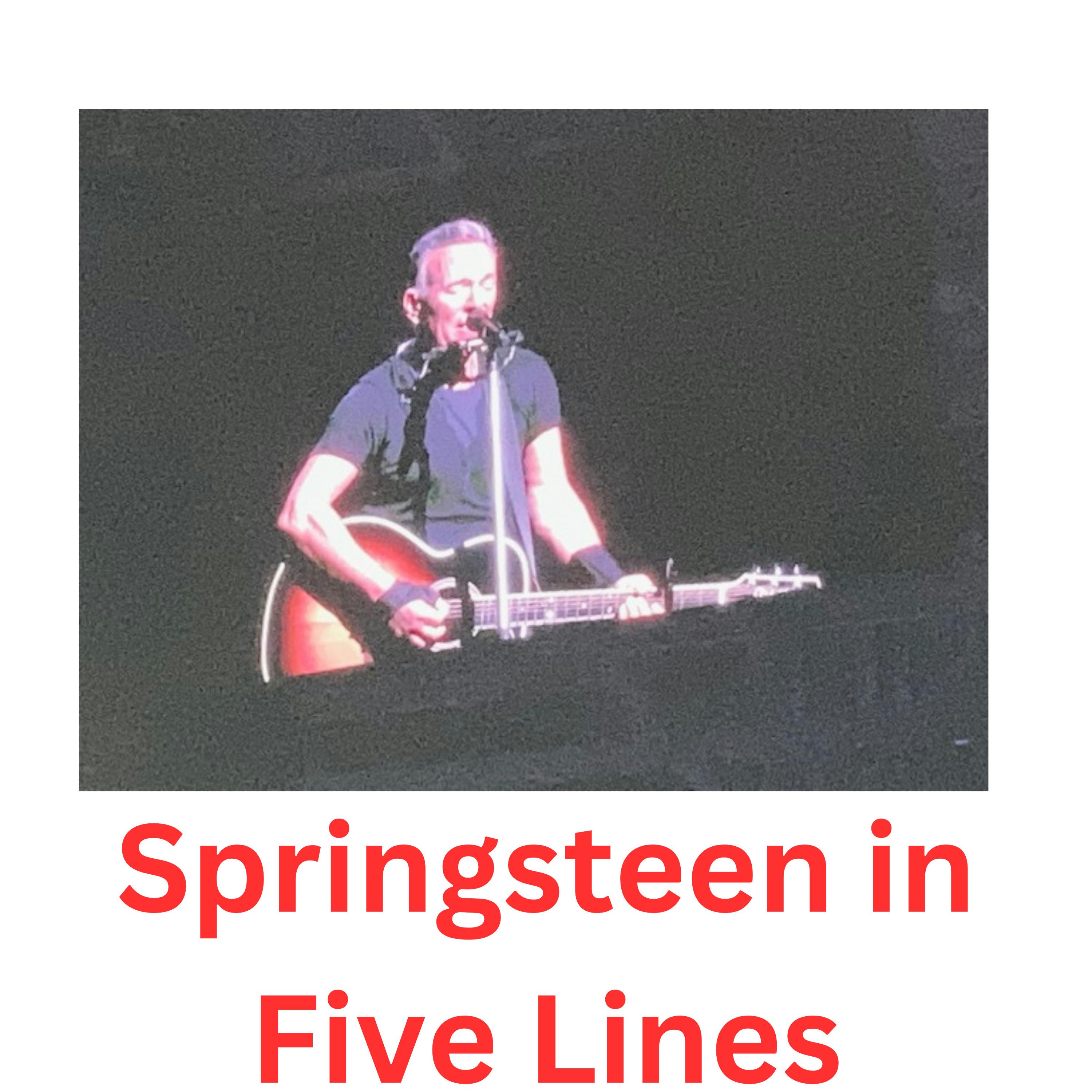 Jake Berry - Springsteen in 5 lines