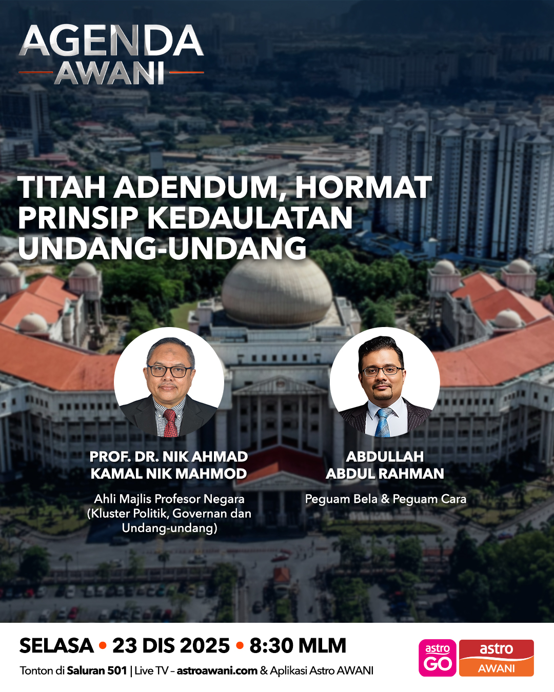 Agenda AWANI: Titah Adendum, Hormat Prinsip Kedaulatan Undang-Undang