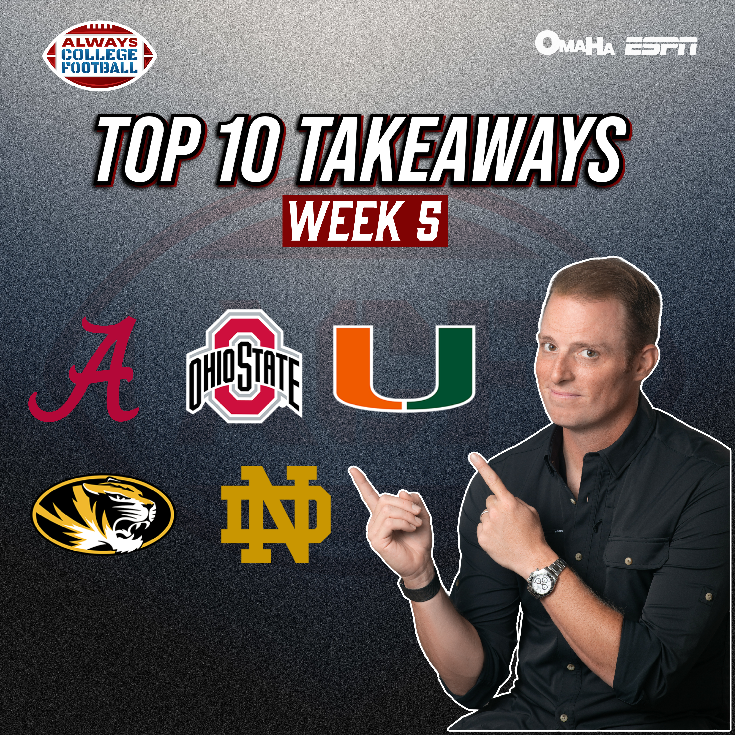Always College Football: McElroy’s Top 10 takeaways from week 5 episode artwork