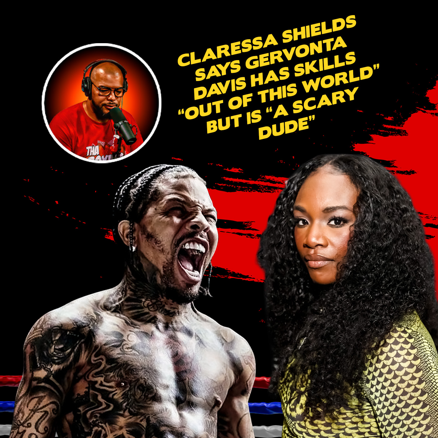 ☎️Claressa Shields BLAST Gervonta “Tank” Davis Says he’s “A Scary Dude”😱
