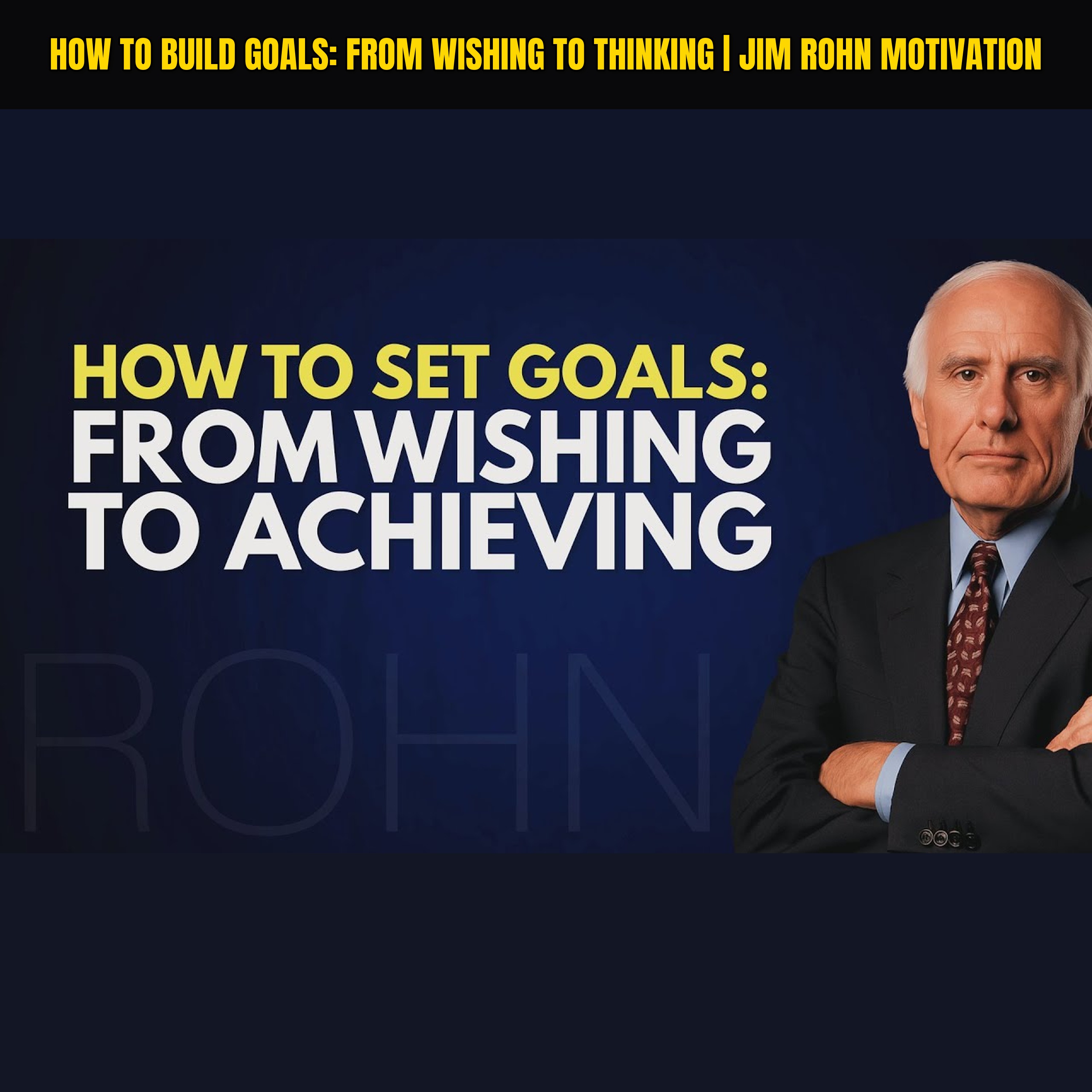 How to Build Goals: From Wishing to Thinking | Jim Rohn Motivation