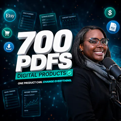 Cover art for Her 700 Digital Products Pay Her $1,000/Month While She Sleeps