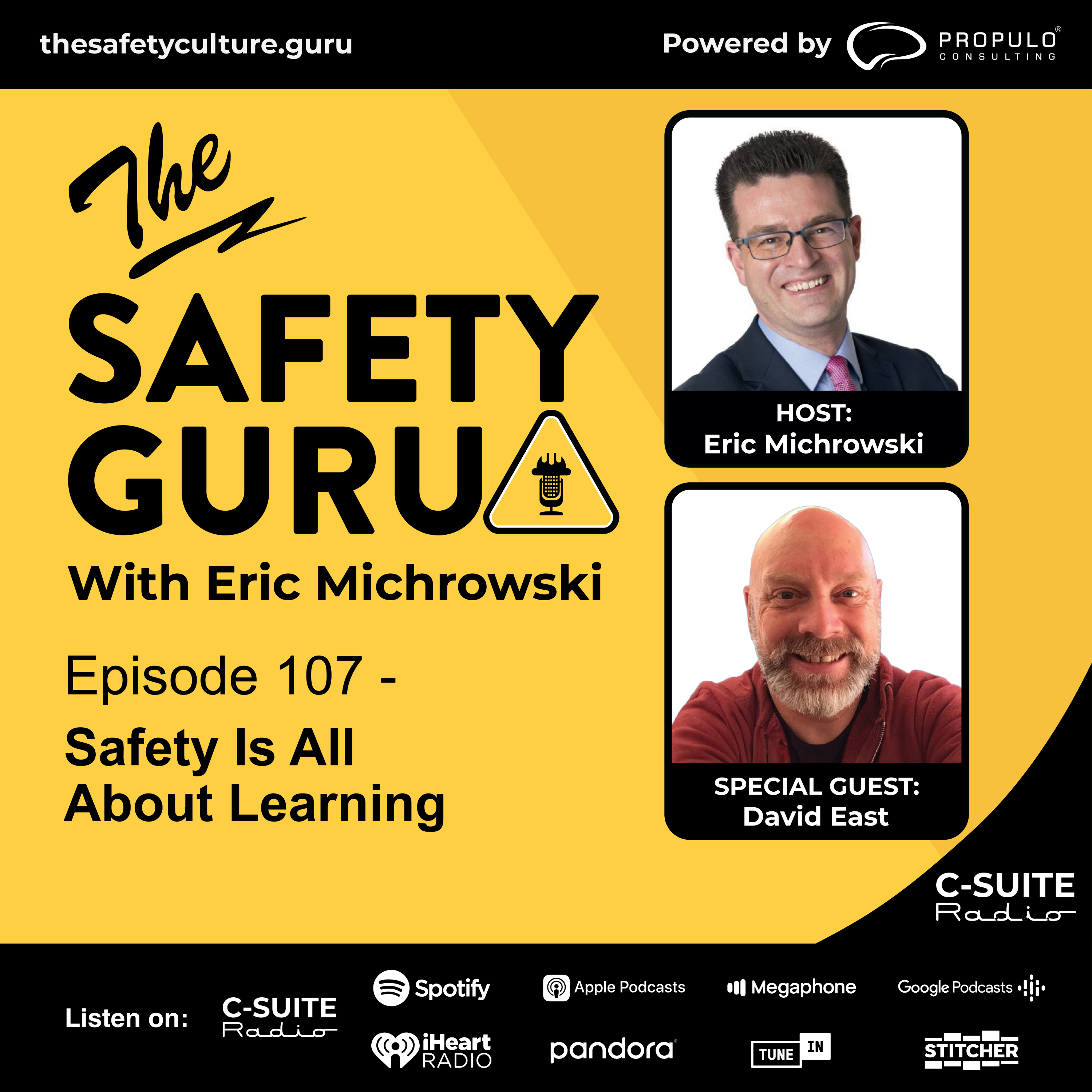 Episode 107 - Safety Is All About Learning with David East episode artwork