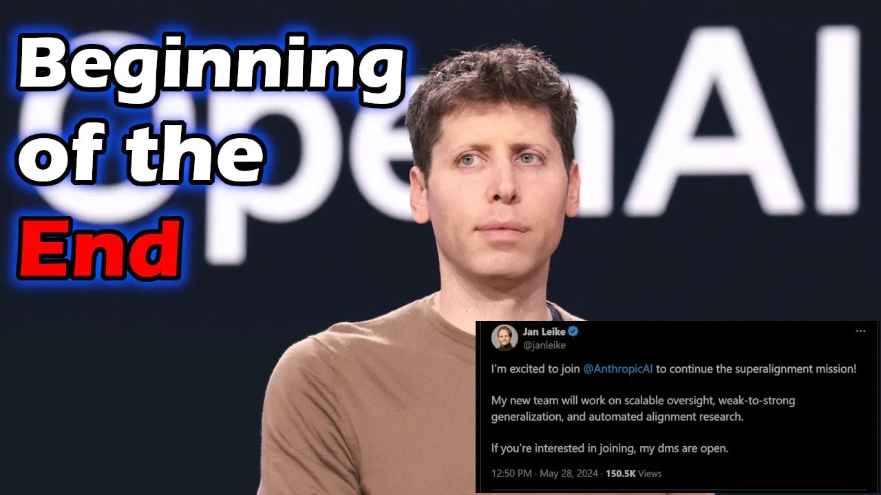 Sam Altman WRECKS OpenAI - Jan Leike joins Anthropic - Brain Drain from OpenAI | Artificial Intelligence Masterclass Episode cover