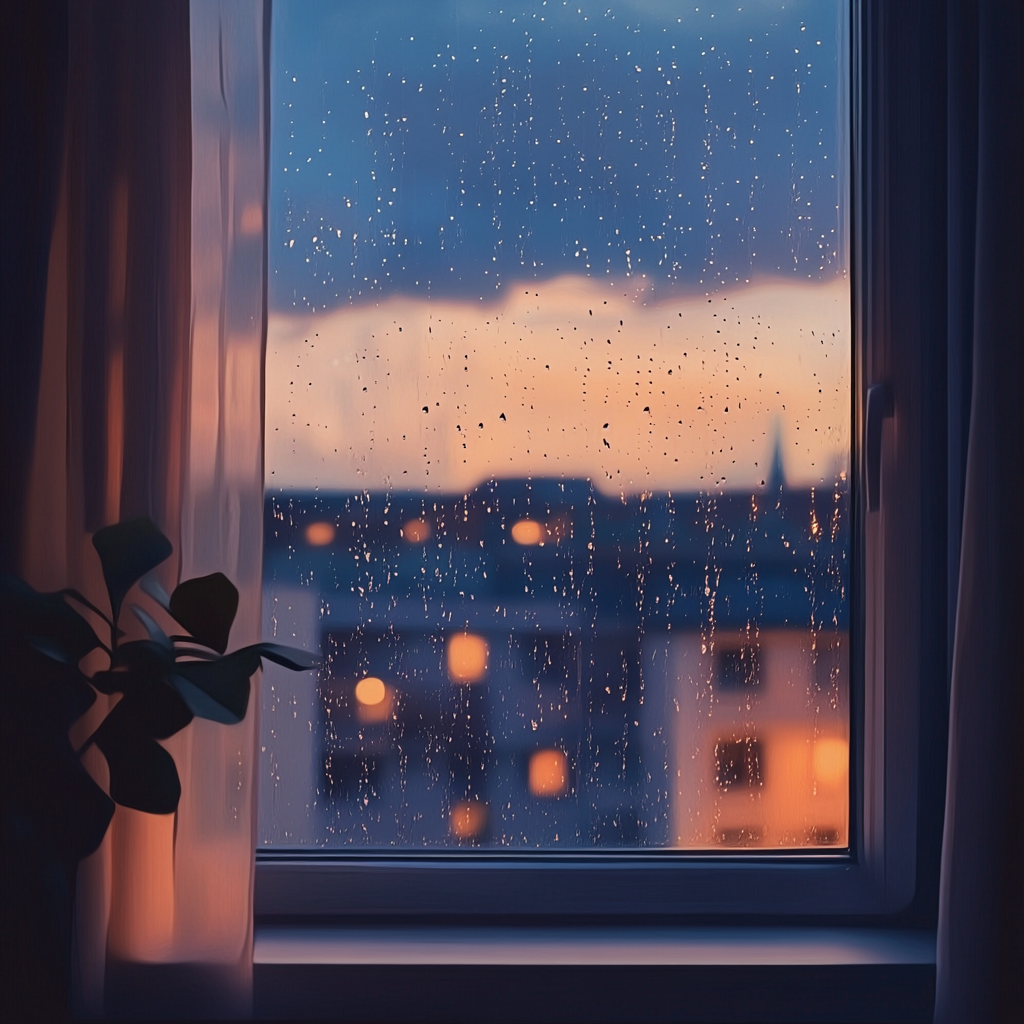 Gentle Rain on Window – Relaxing Sounds for Sleep and Focus