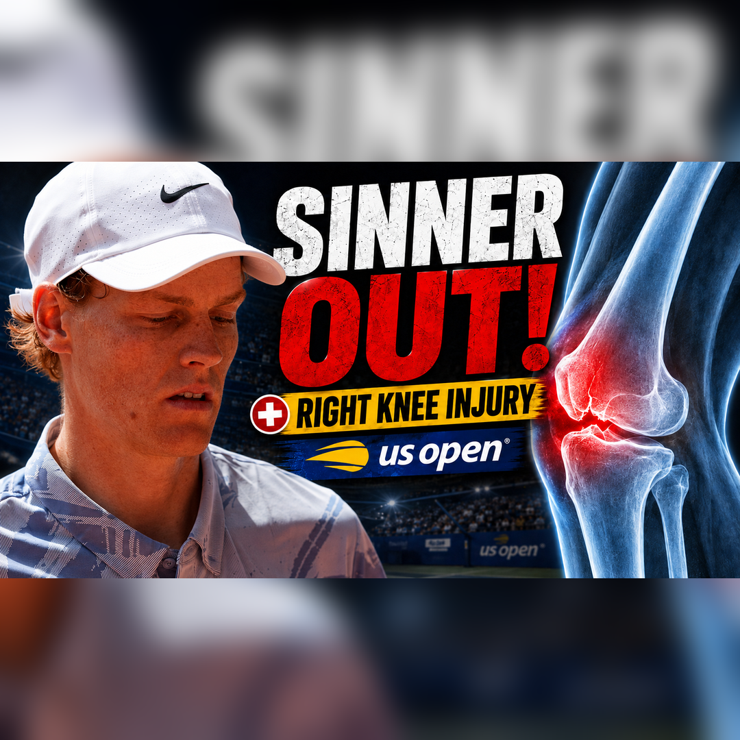 Jannik Sinner OUT of US Open 2026! Right Knee Injury Confirmed | GTL Tennis Reaction News