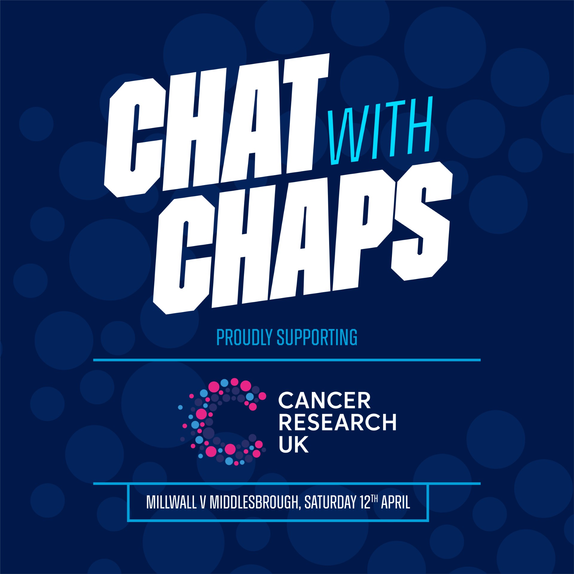12TH APRIL UPDATE - CHAT WITH CHAPS X CANCER RESEARCH UK episode artwork