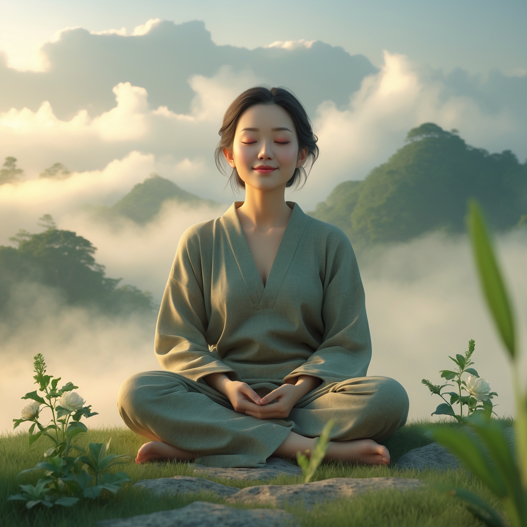 Morning Meditation - Positive Energy and Mental Calm (7 Minutes)