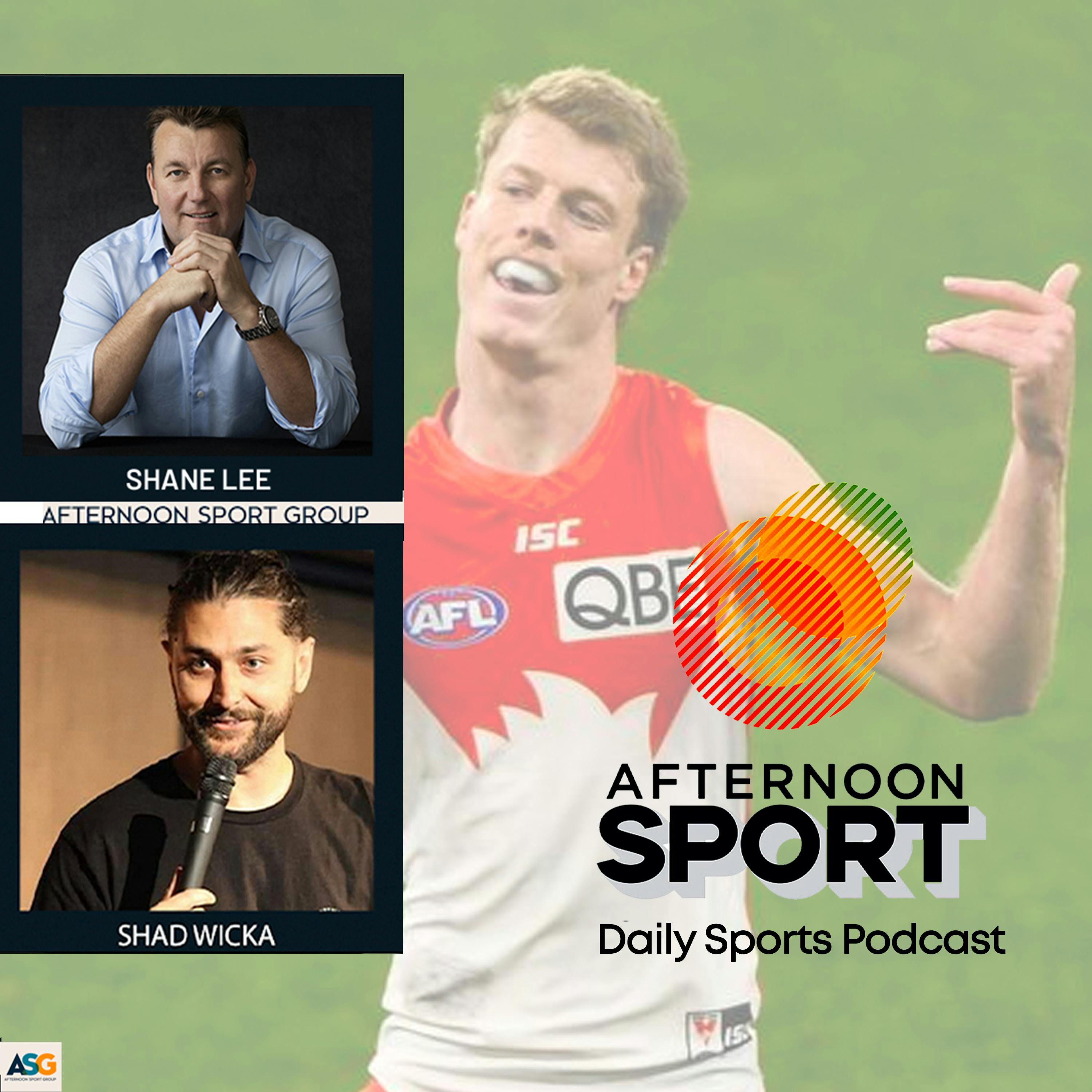 6th June Shane Lee and Shad Wicka: Ange Postecoglou to Tottenham, Djockovic in French Open quarter finals, Nick Blakey Swan for life, injured Blues, depressing Dragons + more!
