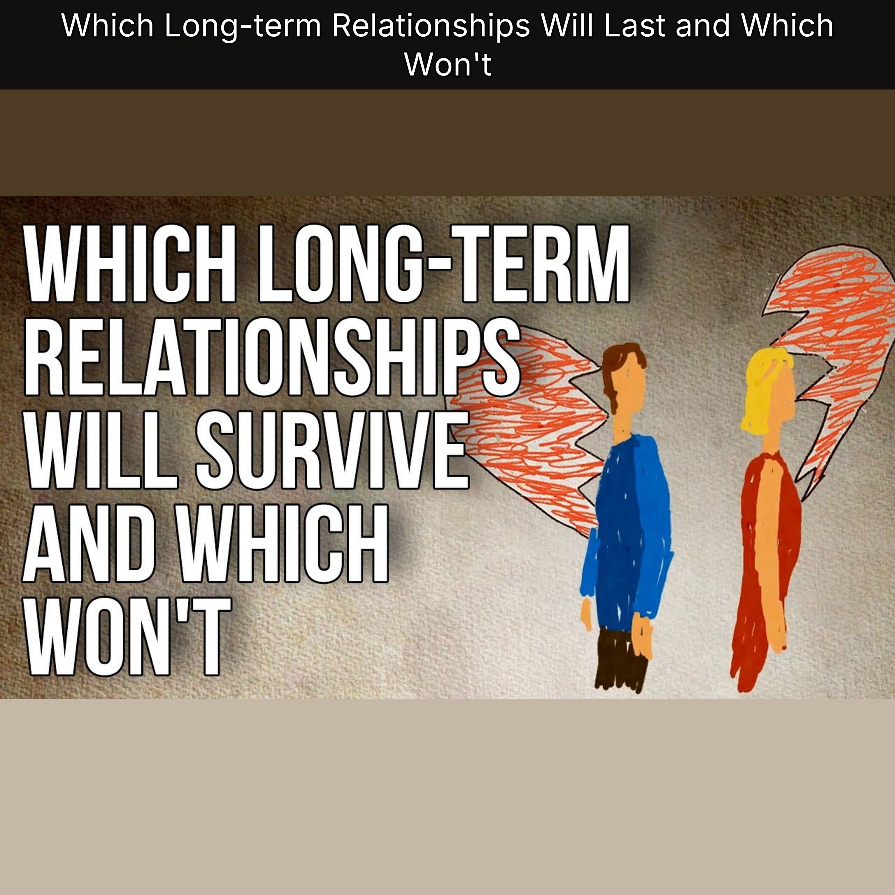 Which Long-term Relationships Will Last and Which Won't episode artwork