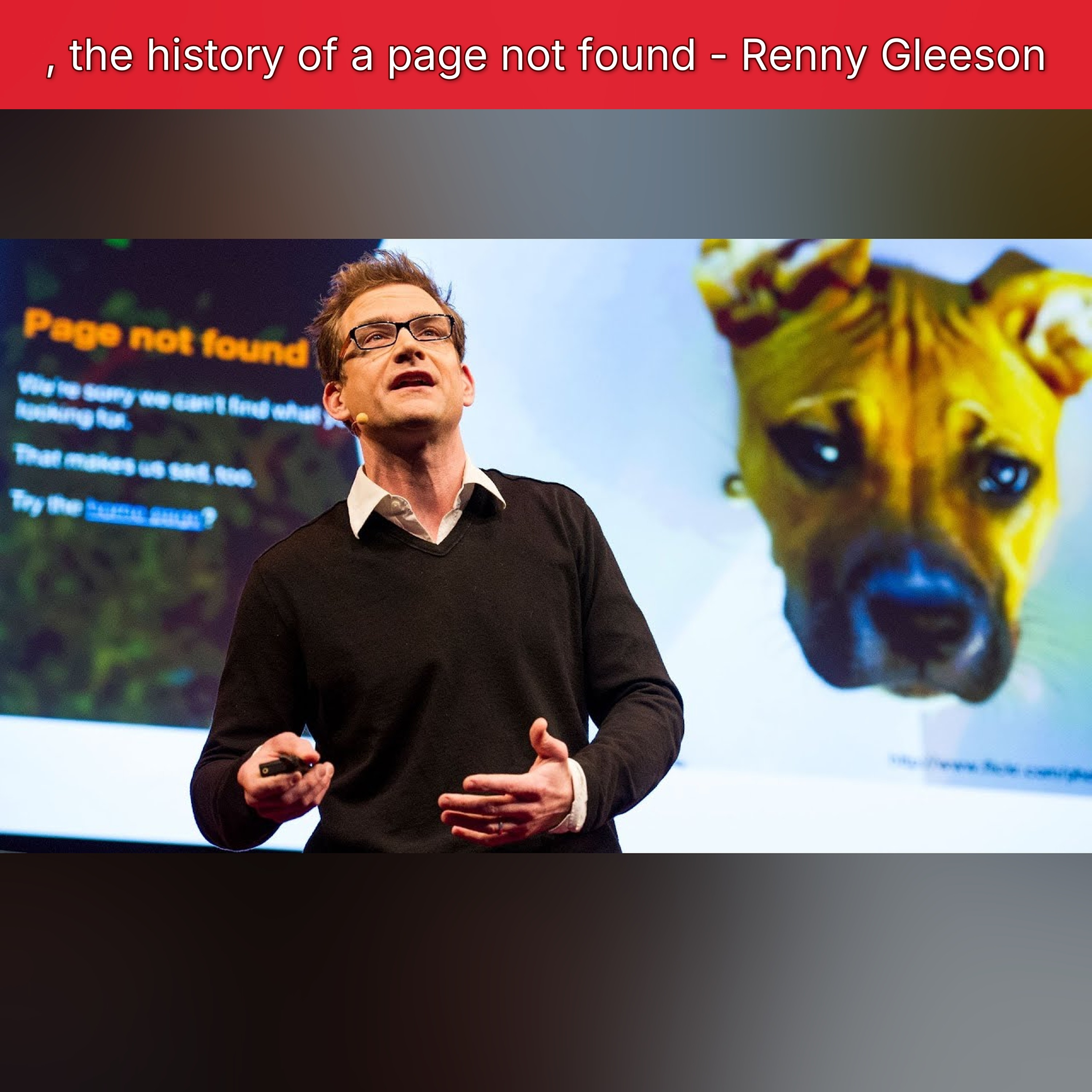 , the history of a page not found - Renny Gleeson episode artwork
