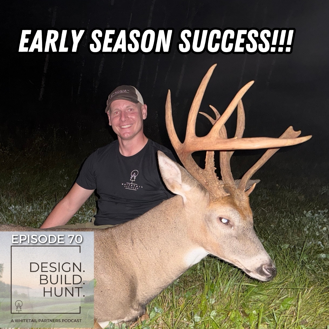 70. Opening Day Buck on 60 Acres: Off-Wind Setup + Mock Scrape = 23-Yard Shot