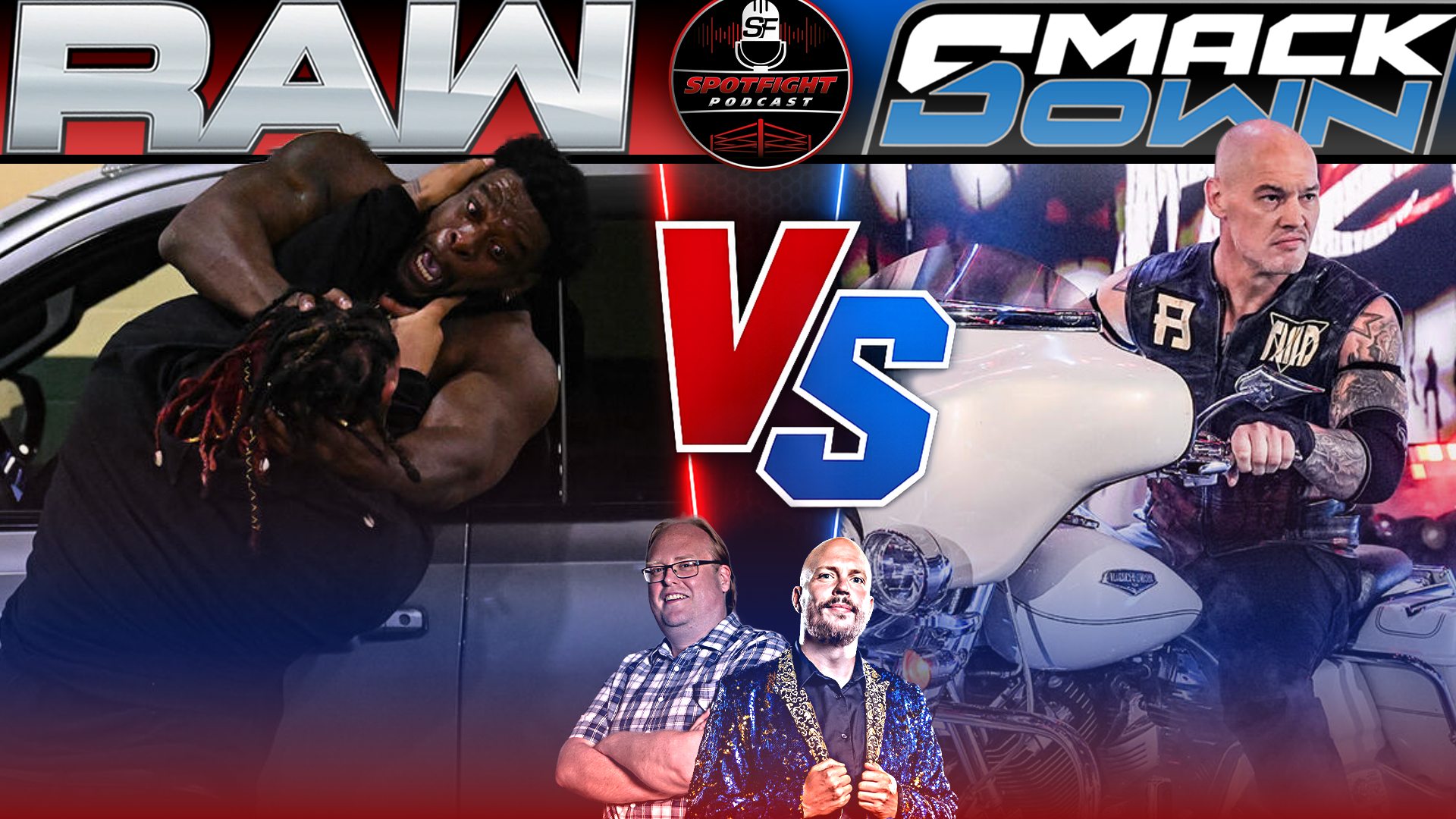 Keine Bremsen vs. Kein Gas – WWE Raw vs. SmackDown Wrestling Talk KW 40/26 episode artwork