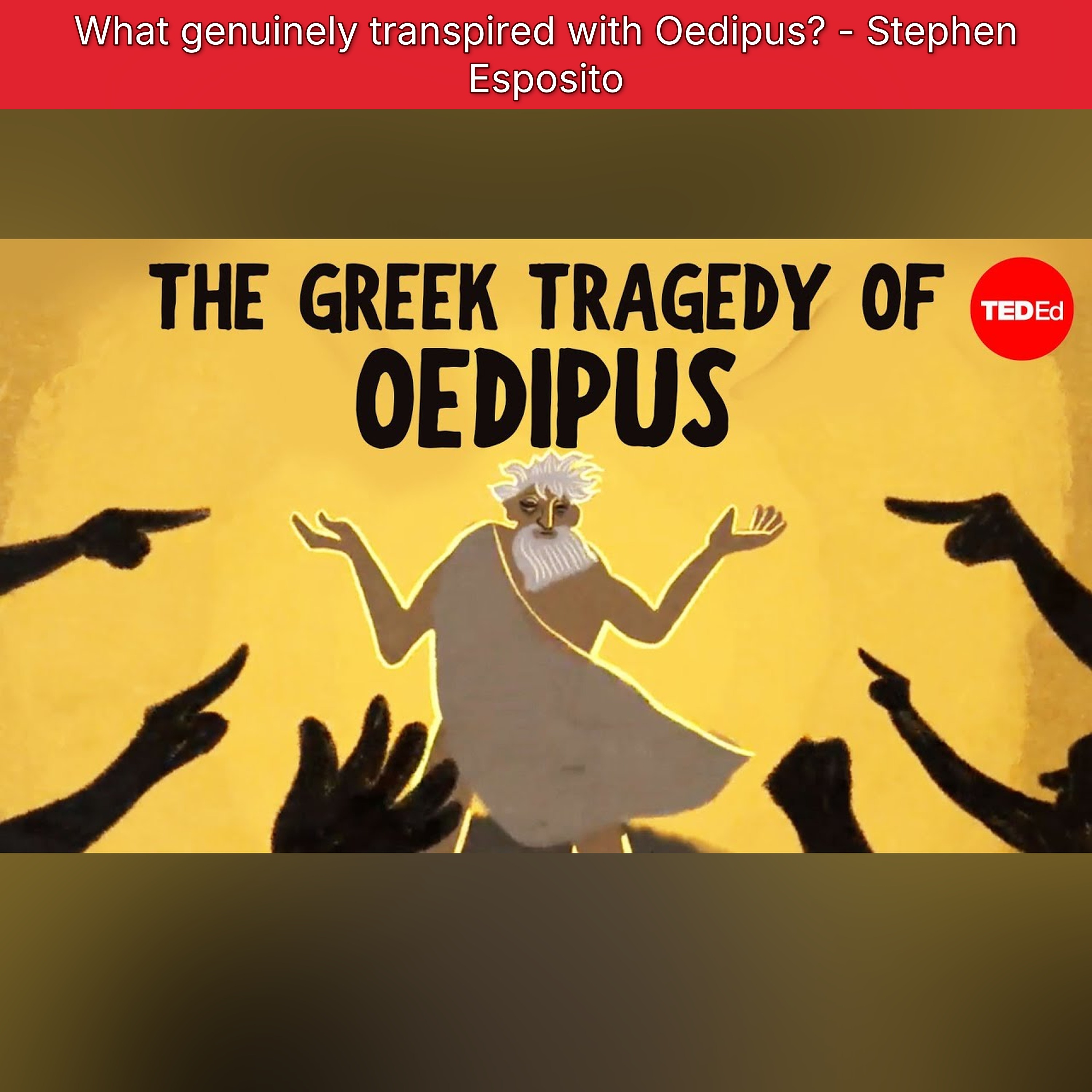 What genuinely transpired with Oedipus? - Stephen Esposito episode artwork
