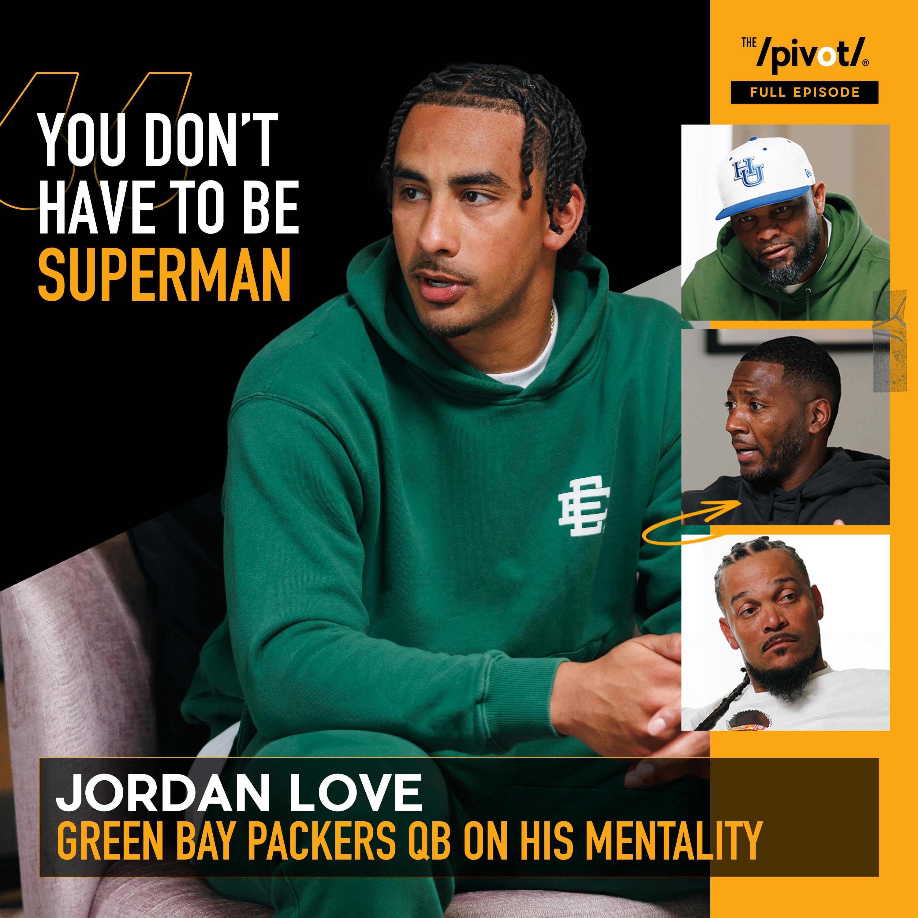 Jordan Love Green Bay Quarterback on Packers 2023 season, beating Dallas Cowboys in playoffs, free agency, the mystic of Lambeau Field & overcoming adversity and dealing with the loss of his father ea