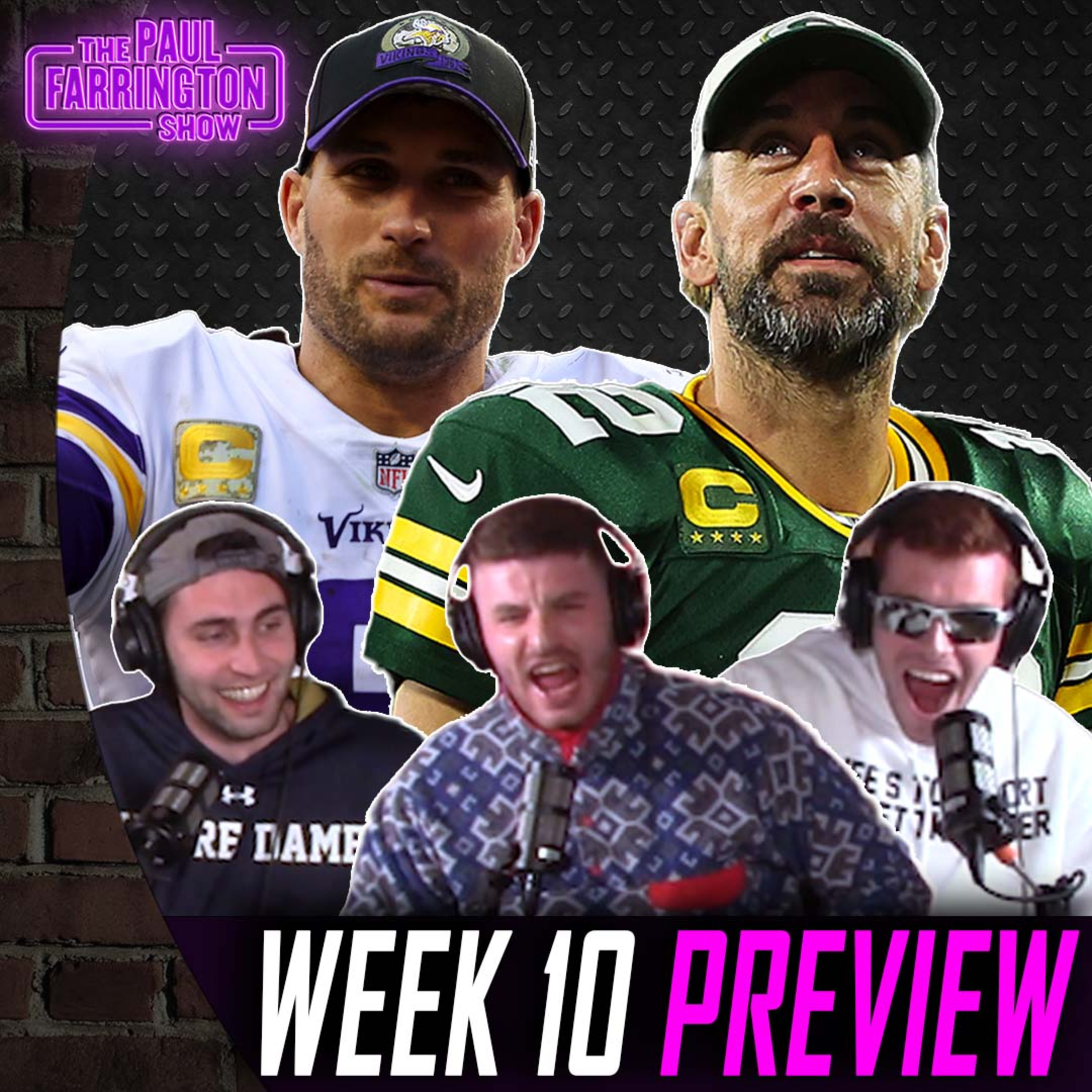NFL Week 10: Will Vikings upset Bills? Cowboys to finish Rodgers & Packers? Seahawks-Bucs | The Paul Farrington Show episode artwork