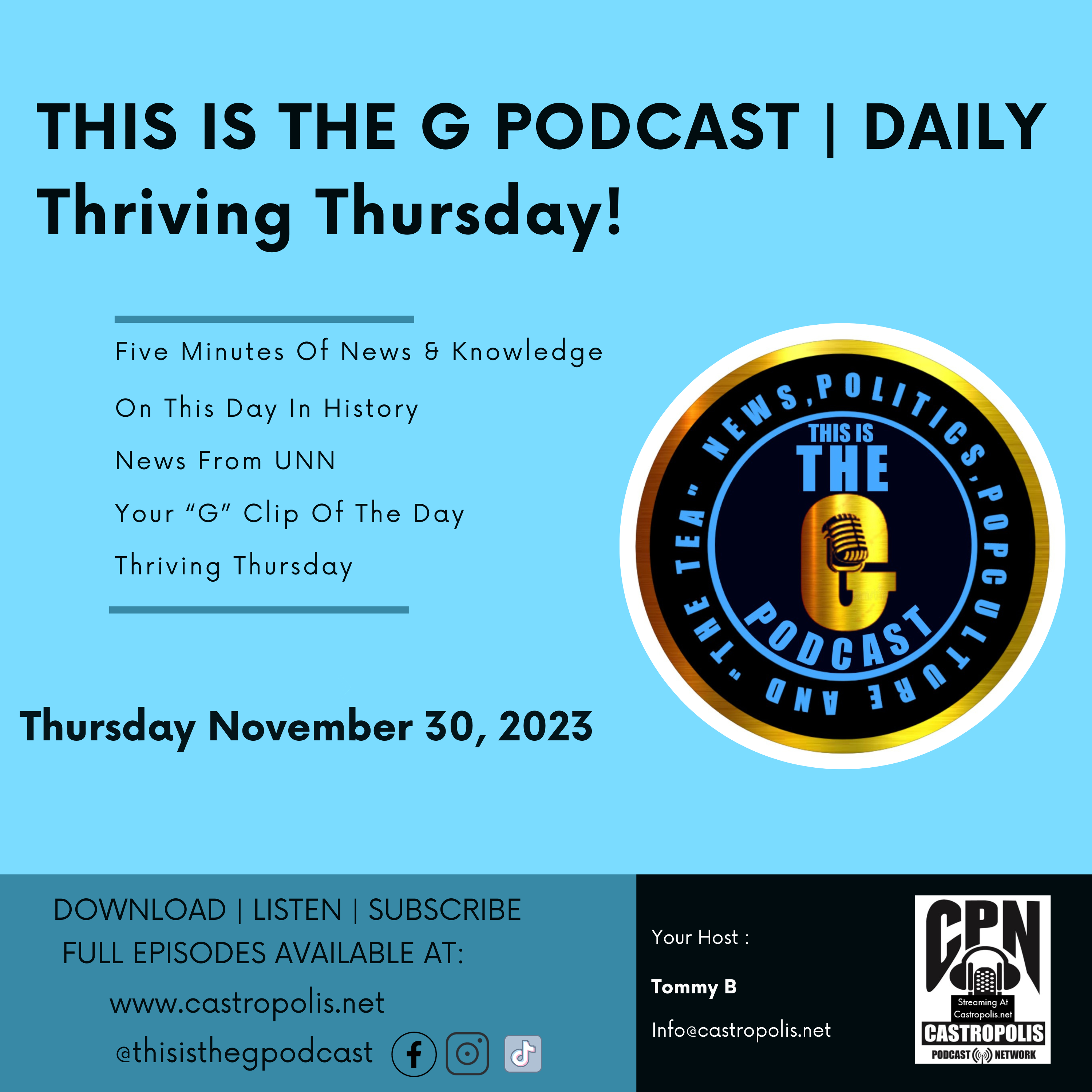 This Is The G Podcast Daily November 30, 2023 episode artwork