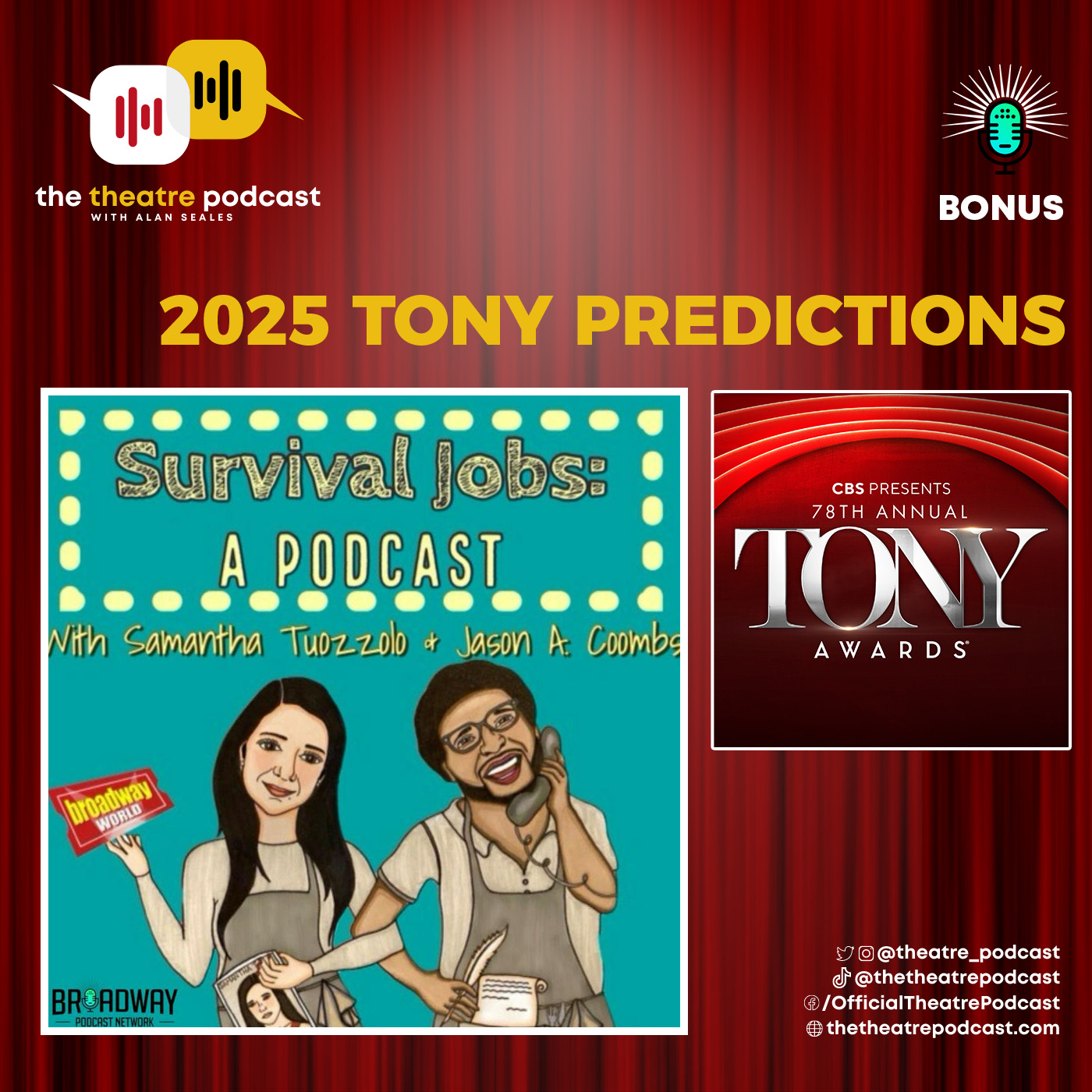 BONUS - 2025 Tony Awards Predictions with Samantha Tuozzolo and Jason A. Coombs from Survival Jobs, a Podcast