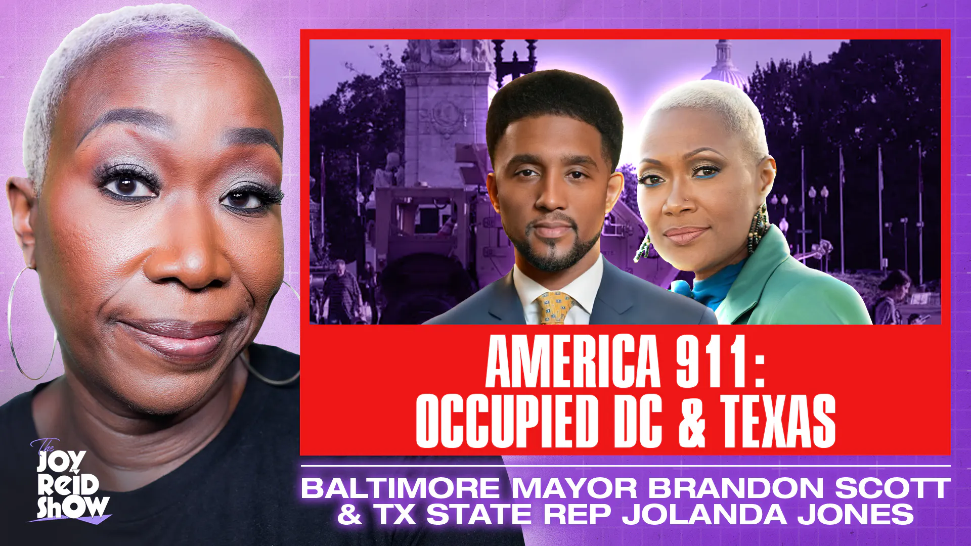 America in Panic: Occupied DC & Texas | The Joy Reid Show LIVE! Aug 18, 2025 — The Joy Reid Show cover