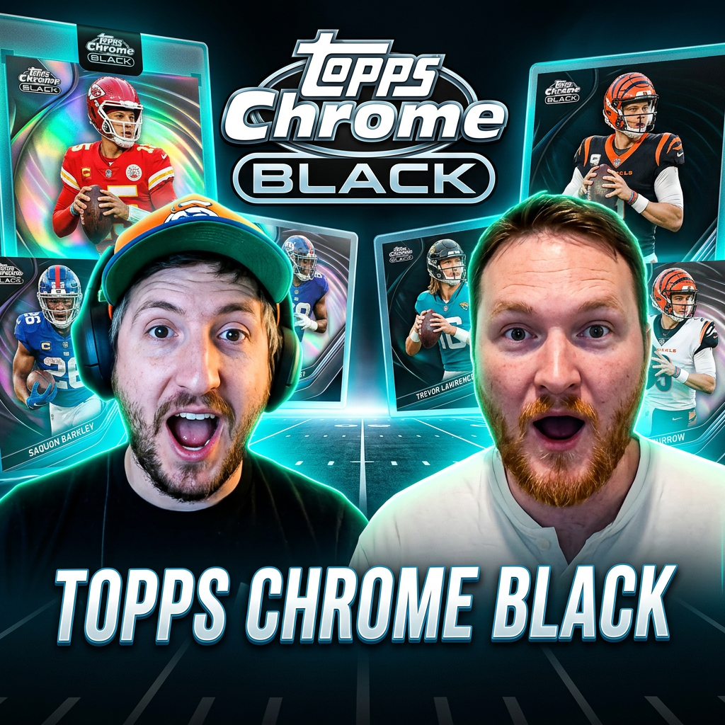2025 Topps Chrome Black Football: Jaxon Dart & Cam Ward Lead the Class episode artwork