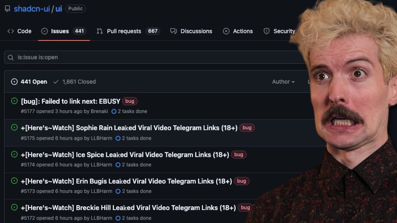 GitHub's Spam Problem Keeps Getting Worse.... | Theo - t3․gg