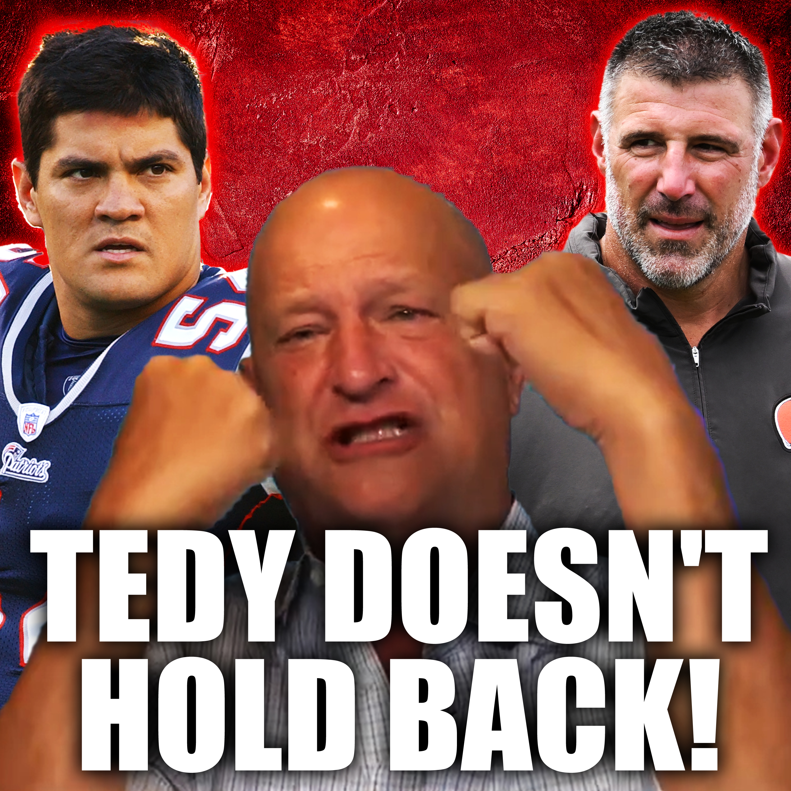 Tedy Bruschi Has A Blunt Message for Patriots' Front Office After Mike Vrabel Hire + Herm Edwards | episode artwork