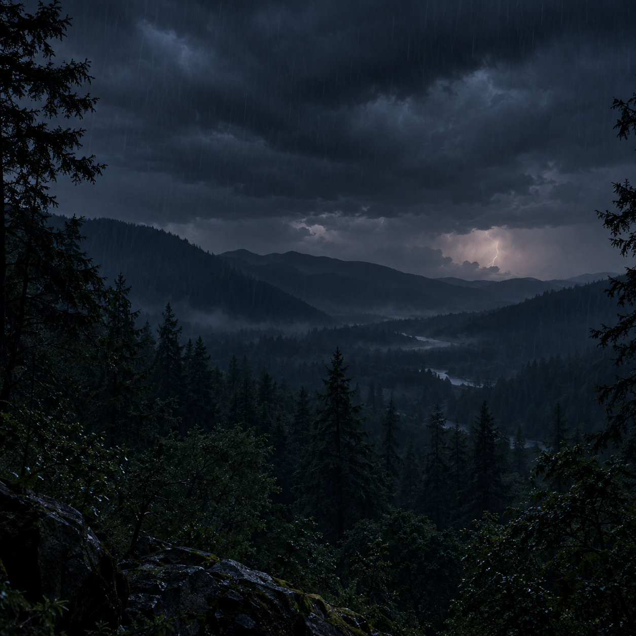 ⛈️ TORMENTA SUAVE, LLUVIA FLEXIBLE y TRUENOS LEJANOS — 2 H de noche a salvo para dormir episode artwork