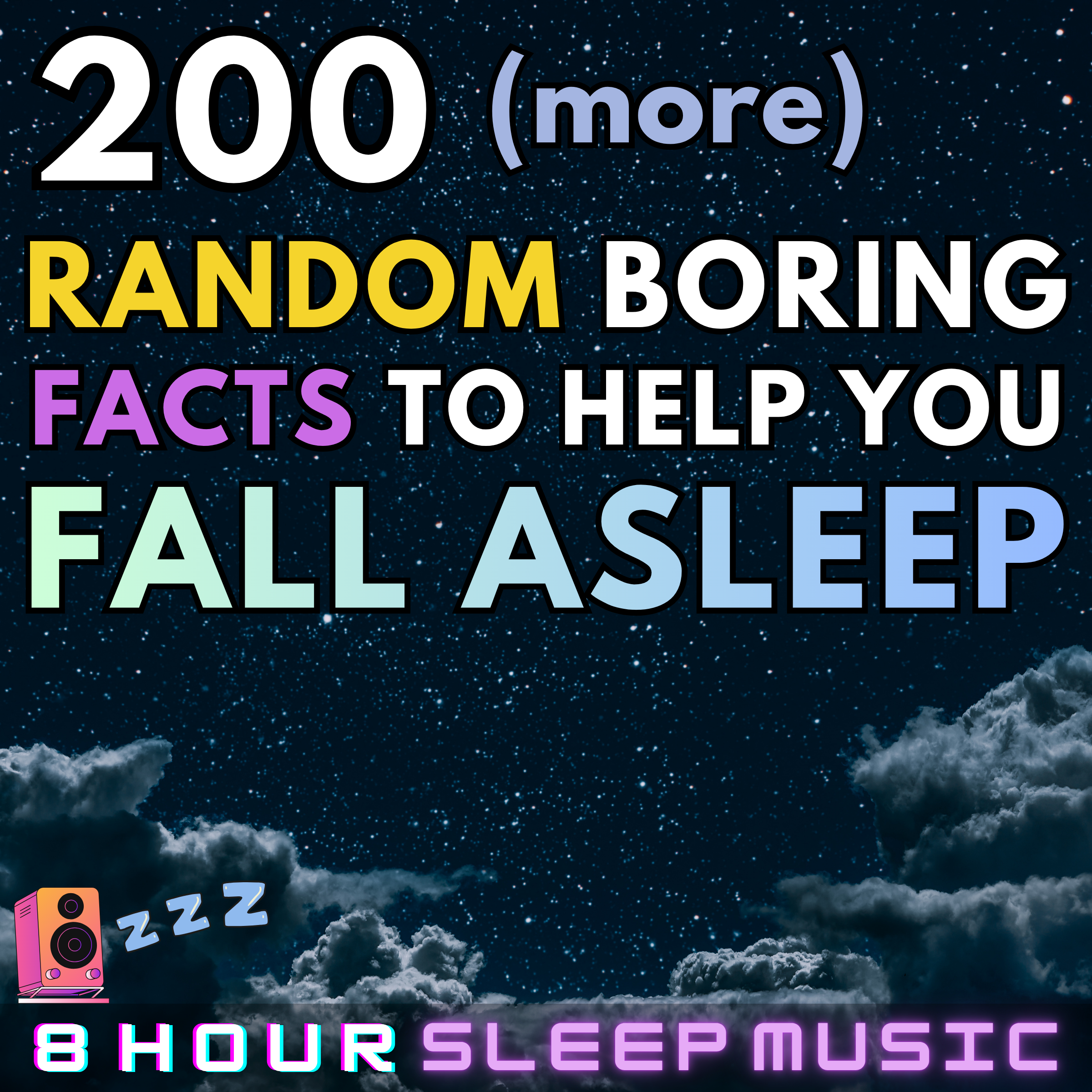 😴 200 (more) Random Boring Facts to Help You Fall Asleep | 90-Minutes of Sleepy Facts with 8 Hours of Relaxing Music & Nature Sounds 🌲